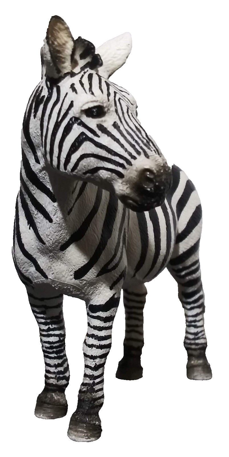 2008 Schleich Zebra Figure Black White Horse Wildlife Zoo Animal Figurine