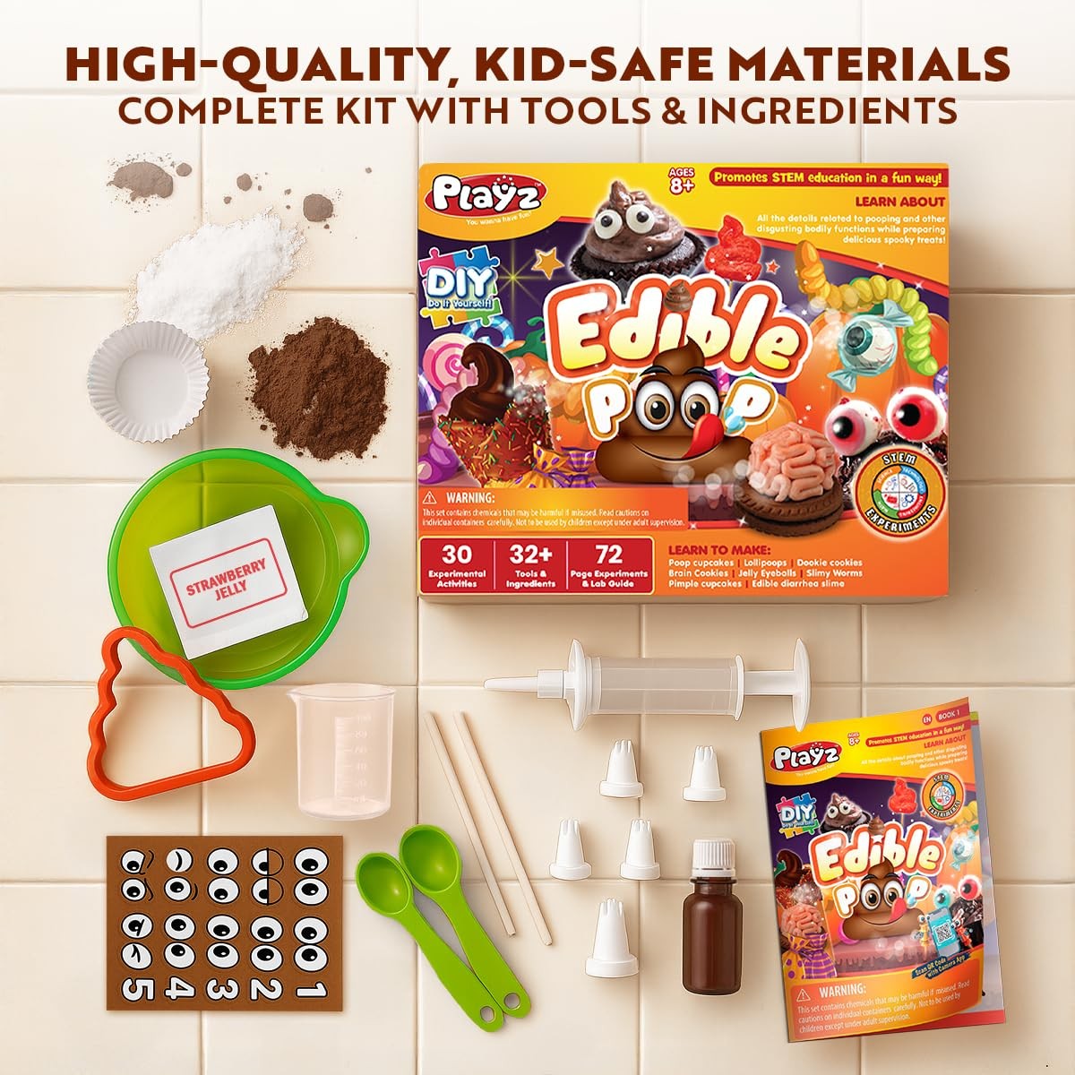 Edible Poo Chocolate & Candy Making Science Kit for Kids Ages 8-12 Years Old …