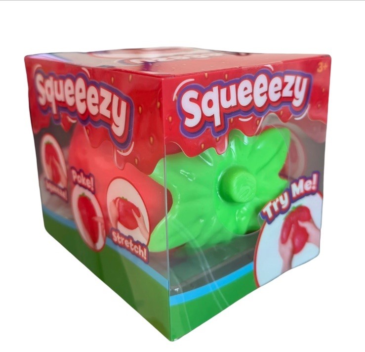 Sunny Days Jumbo Squeezy Strawberry Squishy Toy Stress Relief Sensory Fun