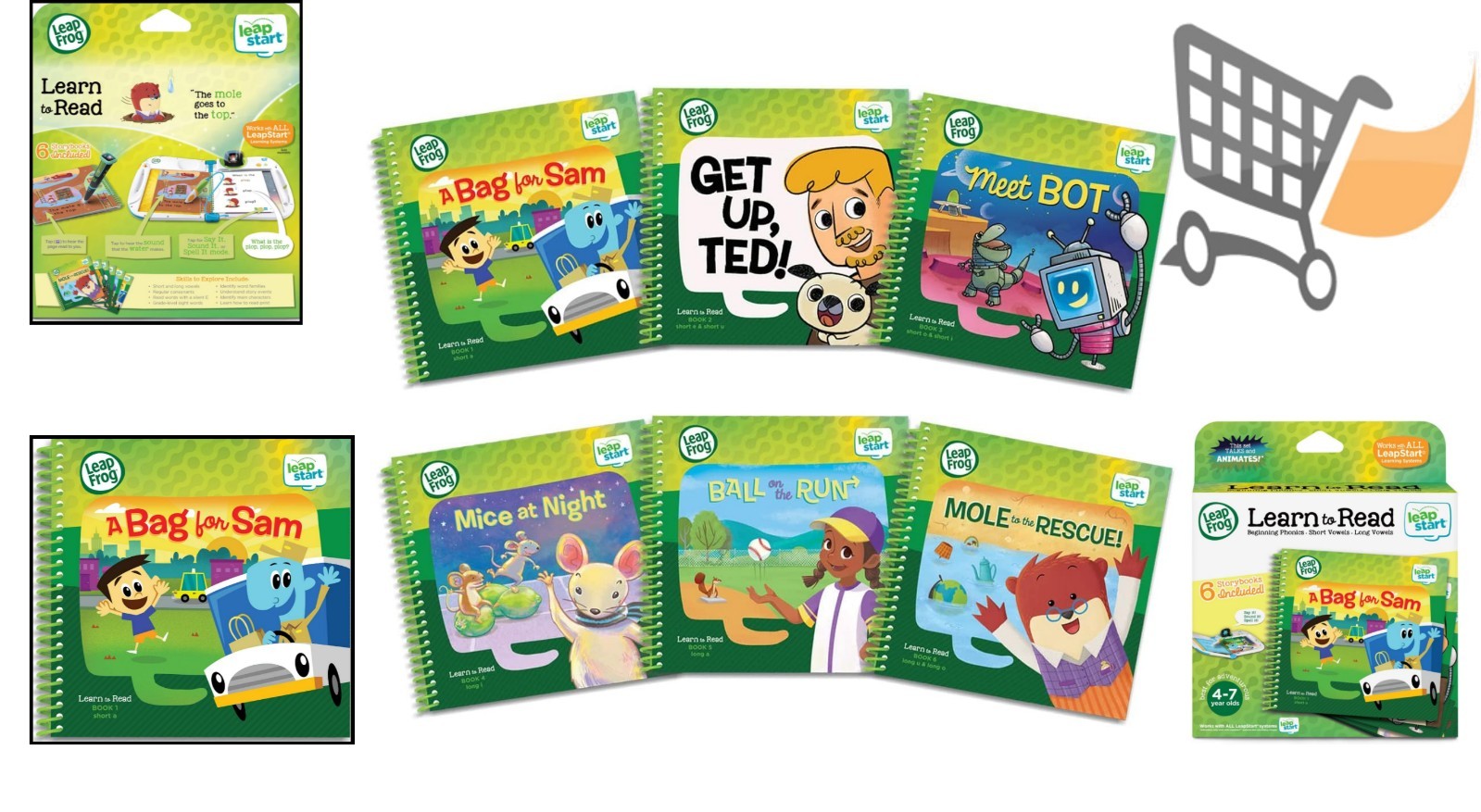 Learn to Read Volume 1 Kids Educational Book for LeapStart Early Reading