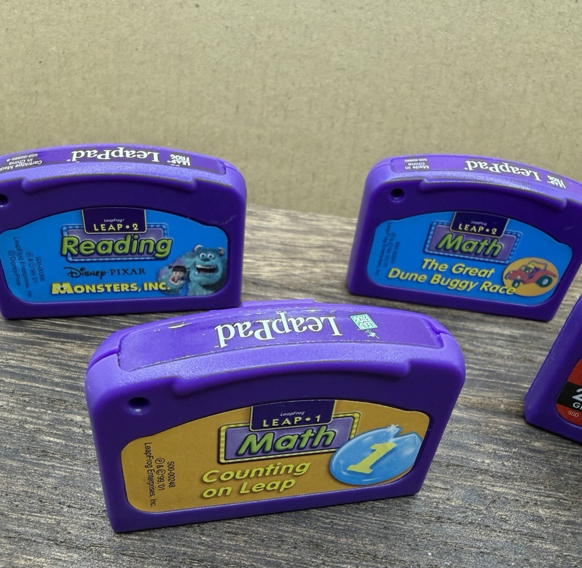LeapFrog Game Cartridges Lot of 4 – Cat In The Hat, Reading, Math