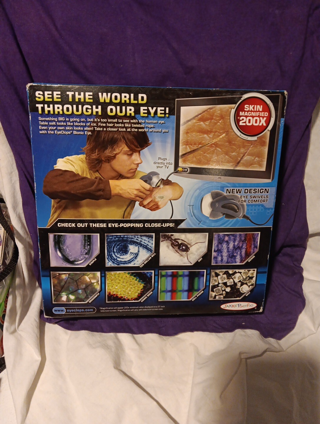 Jakks Pacific Bionic Eye Eye Clops Series Plug-In TV Microscope 2009 NEW SEALED