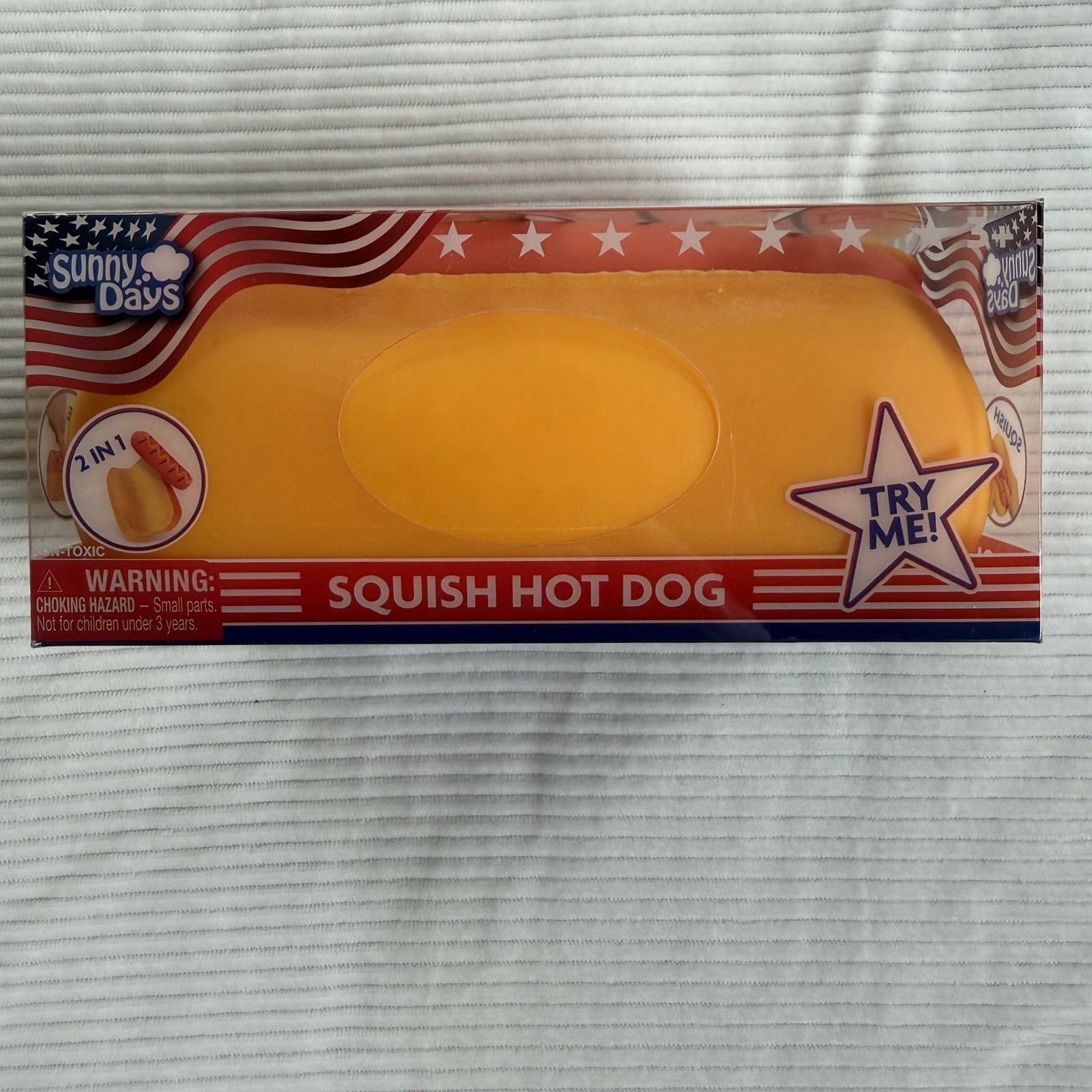 2026 Toymendous Sunny Days Jumbo Hot Dog Squish TikTok VIRAL Summer Squishy Toy