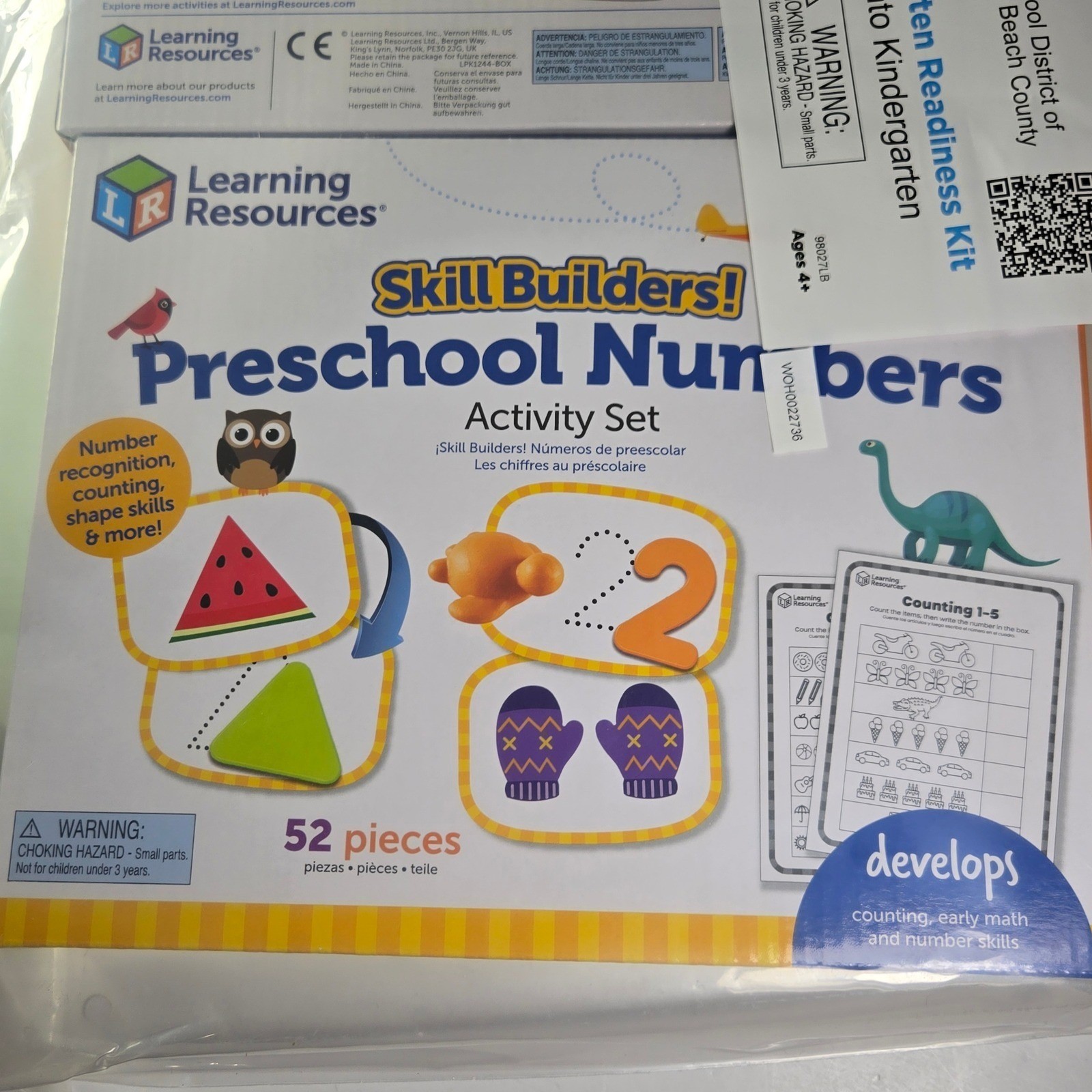 2 of Learning Resources preschool letters and preschool numbers