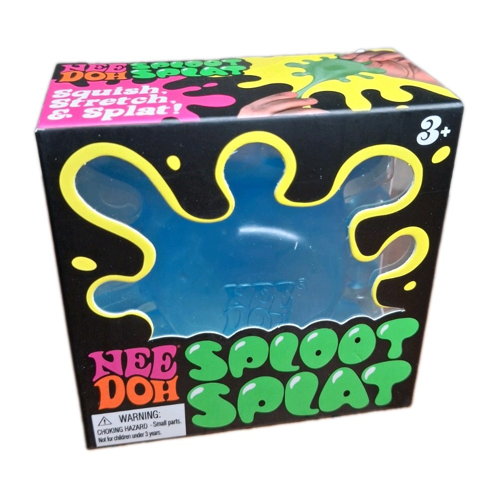 Nee Doh Sploot Splat Squish Stretch New In Box Blue Color Free Shipping