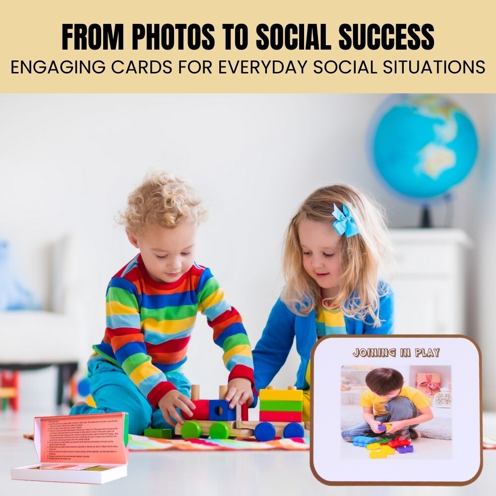Social Skills Cards: Boost Social & Communication Skills; Autism; ADHD