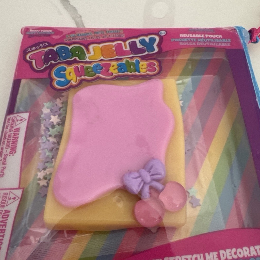 Squishy Taba Jelly Squeezeables Cherry Poptart Squish Squeeze Fidget Sensory Toy