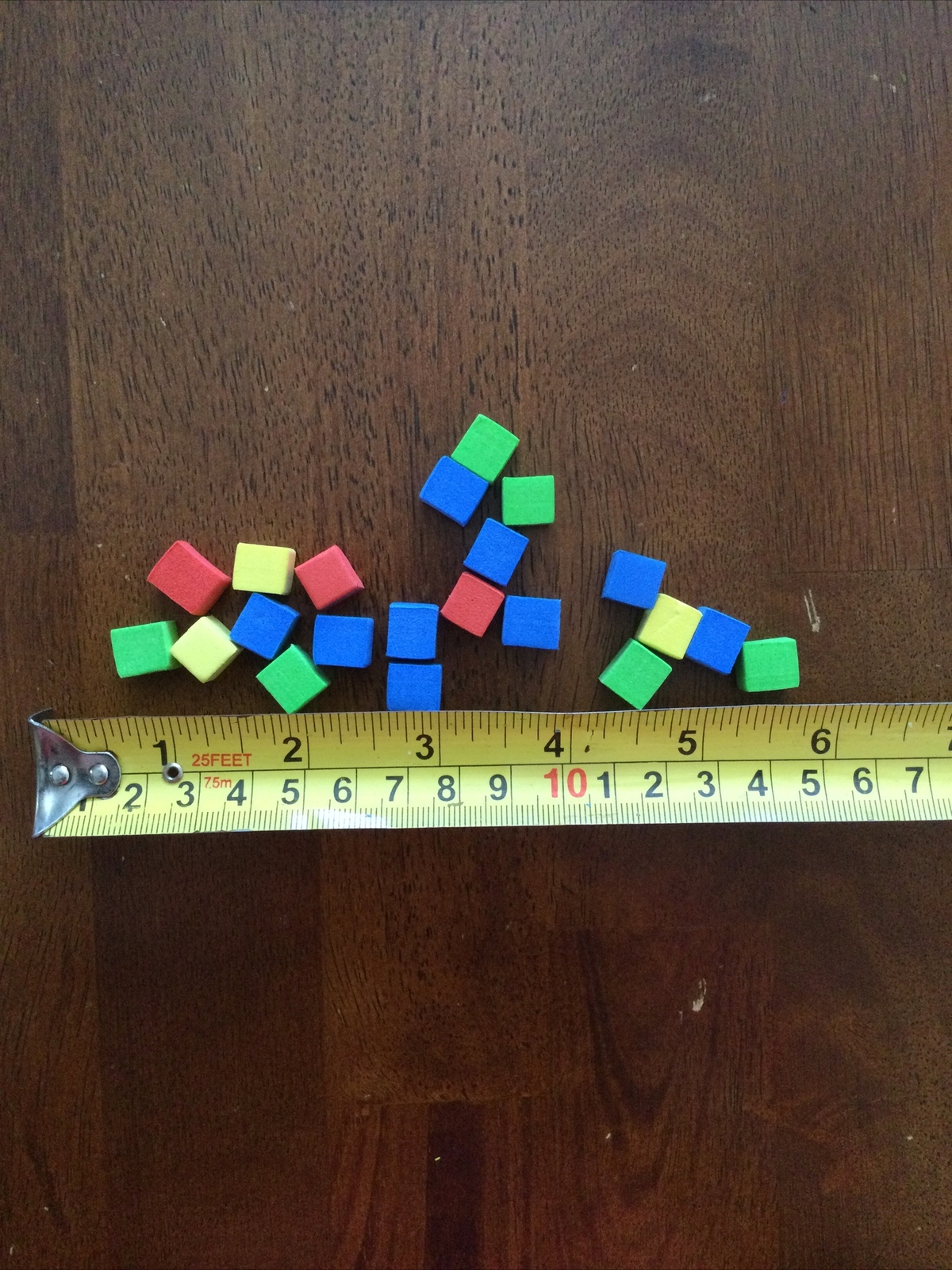 TEACHERS! Set of Small Foam Array Math Blocks Red, Yellow, Green, Blue