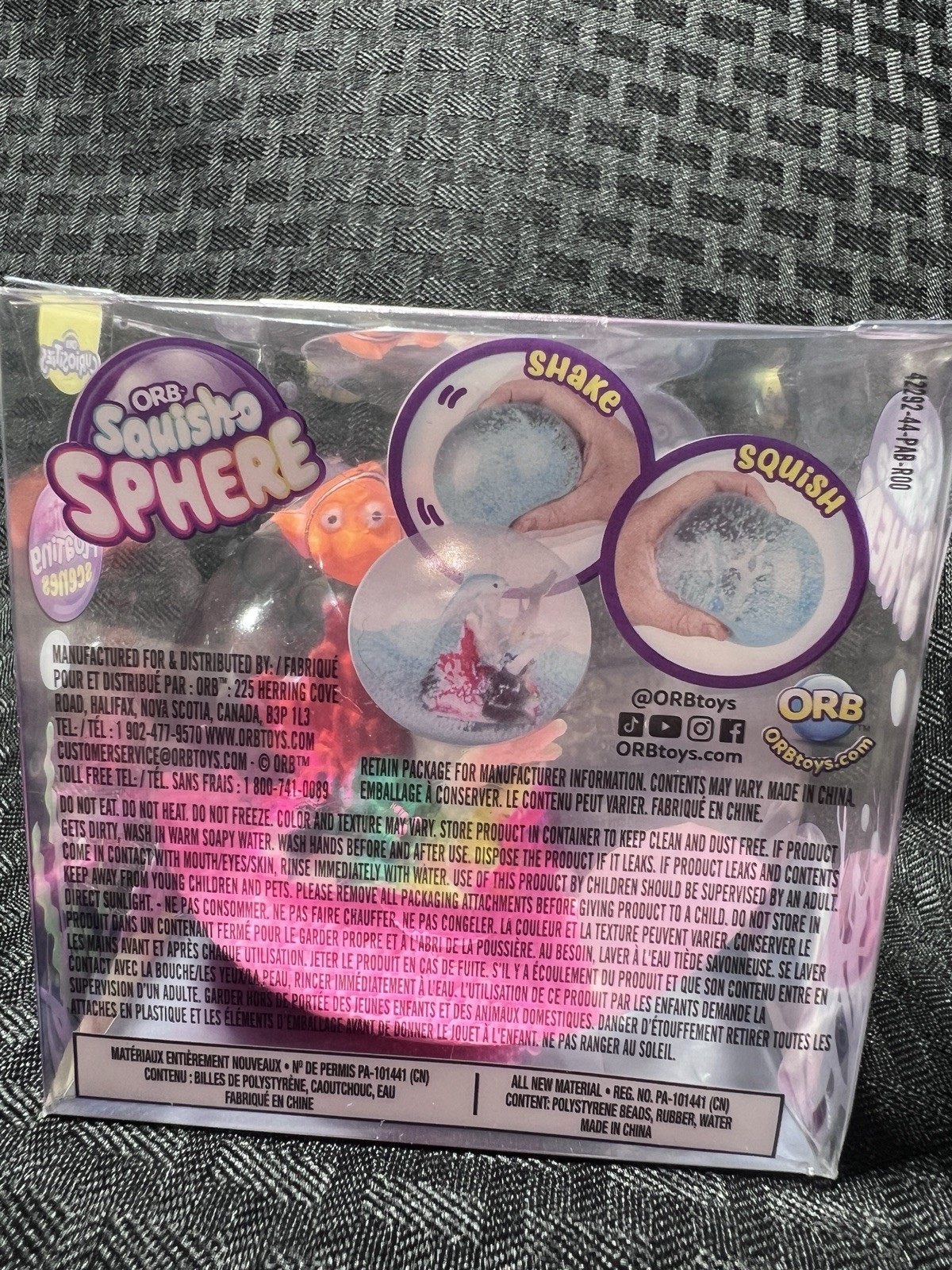 NEW! ORB Squish-O Sphere Squish Toy With Magical Floating Scene!-SEALED