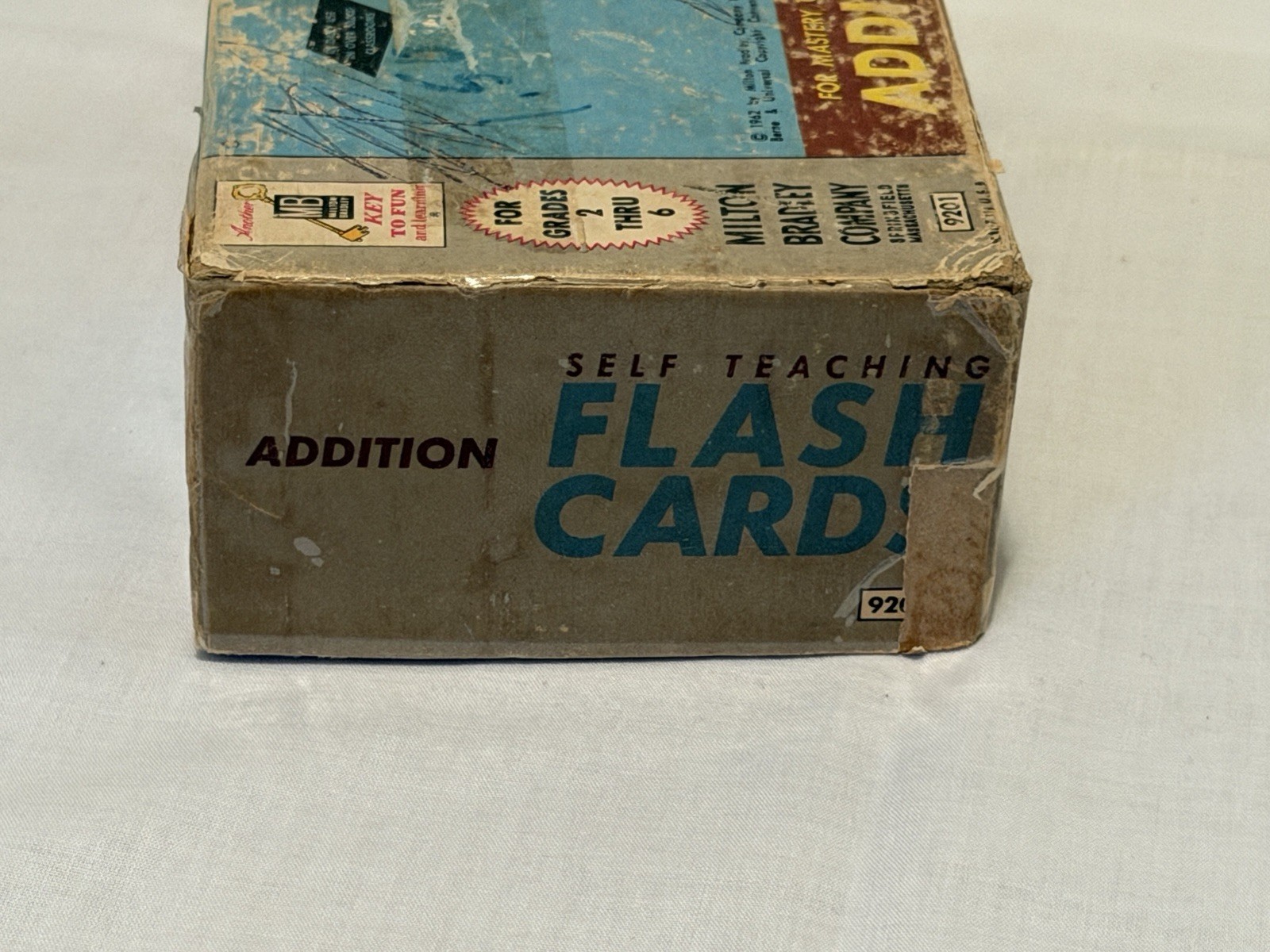 (4) Vintage 1962 and 1963 Milton Bradley Flash Cards Grades 2 thru 6