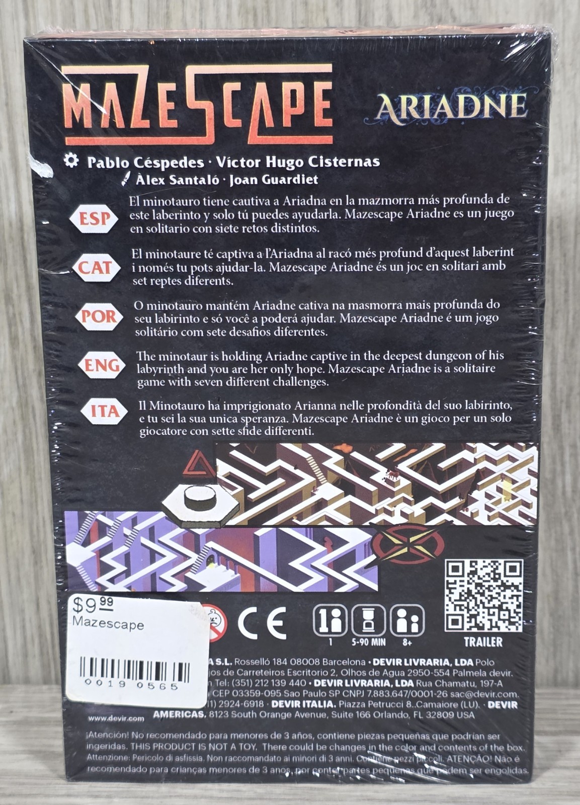 Thames & Kosmos Devir Mazescapes: Ariadne – 7 Different Mazes – NEW