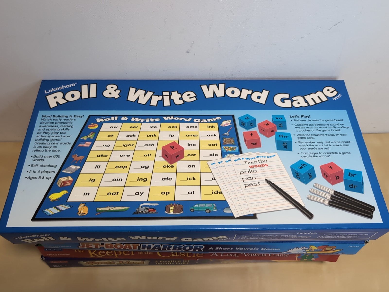 Lakeshore Learning Lot Of 4 Board Games Reading Ages 6+ Home School Complete