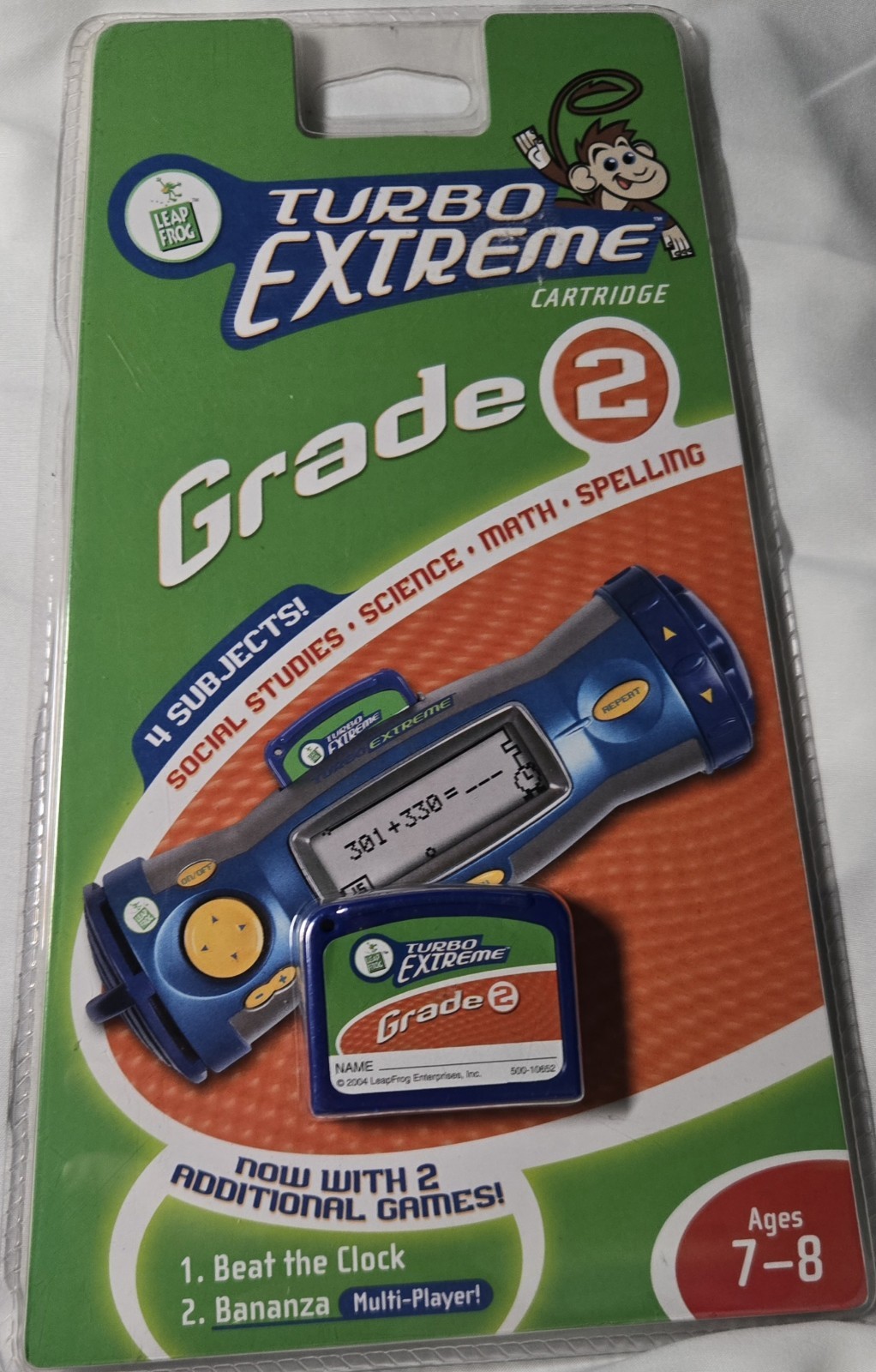 LeapFrog Turbo Extreme Grade 2 Cartridge Sealed NEW Ages 7-8 Learning Game