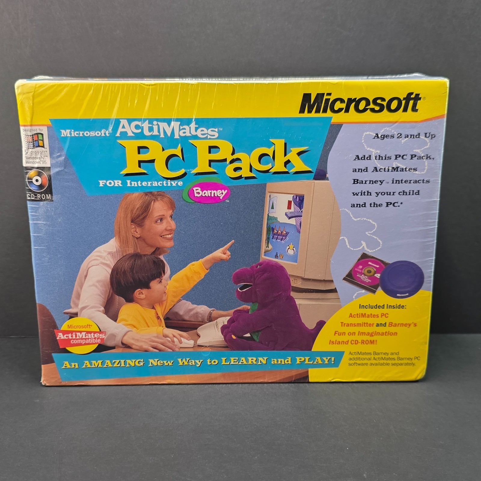 New – Sealed – Vintage 90’s Microsoft ActiMates PC Pack for Interactive Barney