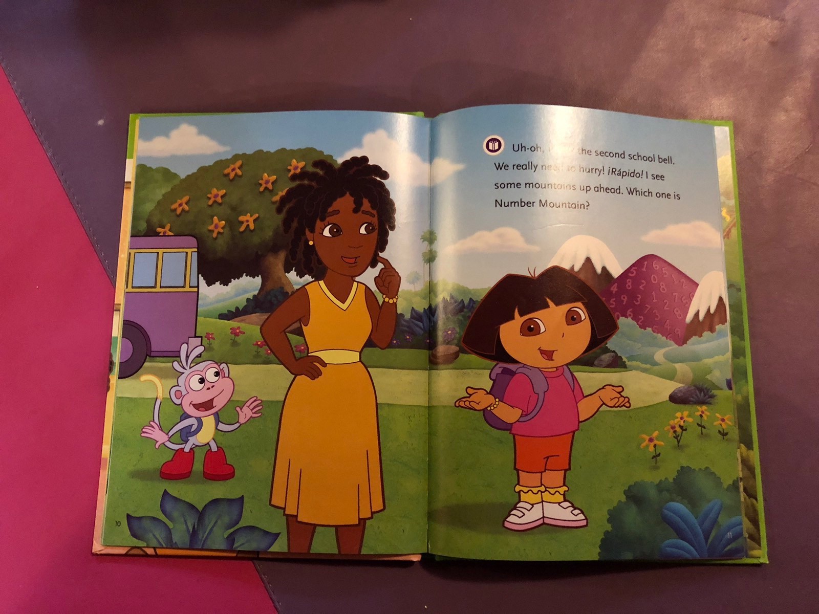LeapFrog Tag Pen LeapReader book — DORA THE EXPLORER: DORA GOES TO SCHOOL