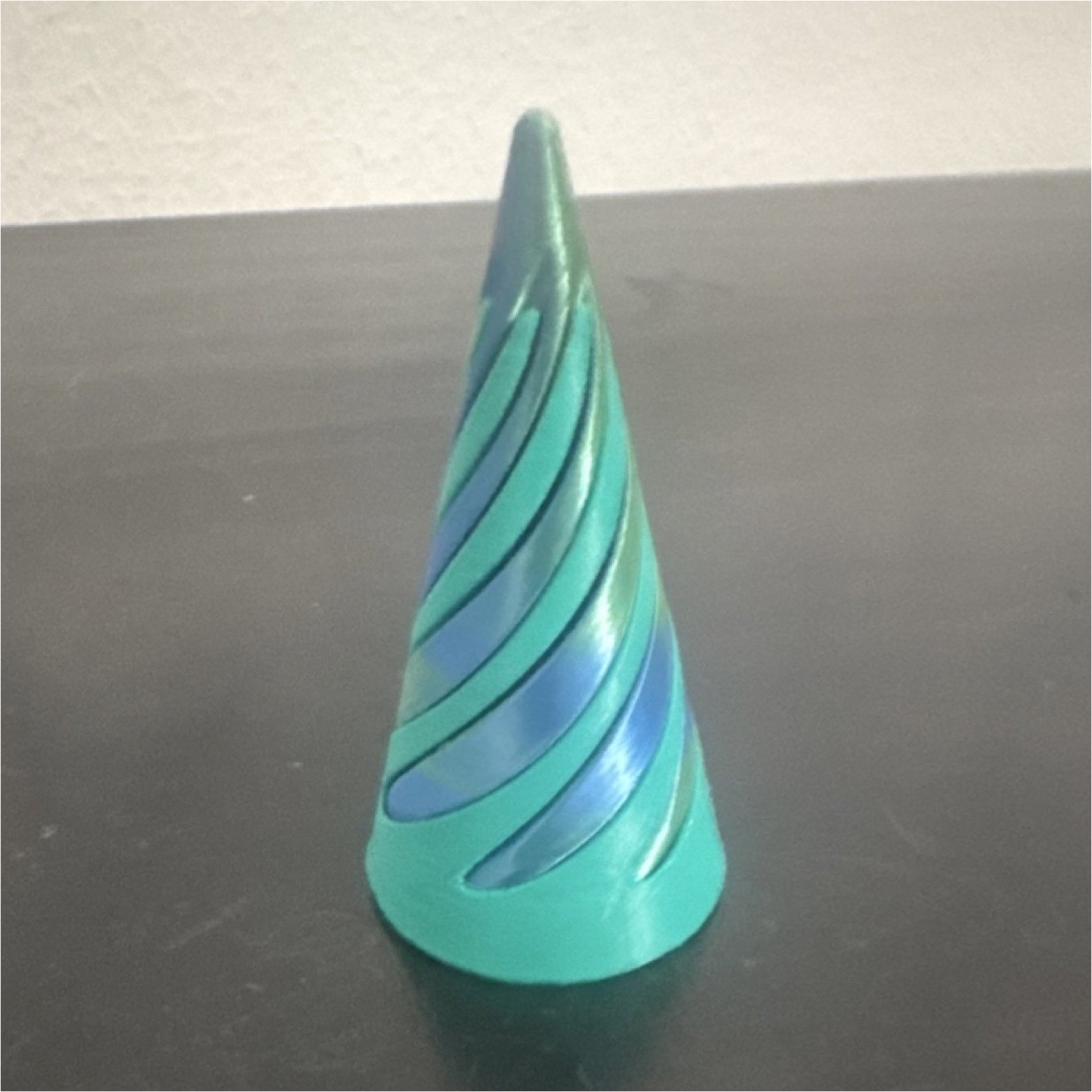 Blue and Green Spiral Cone Tactile Sensory Toy for Ages 3-4 and 8-11 Years
