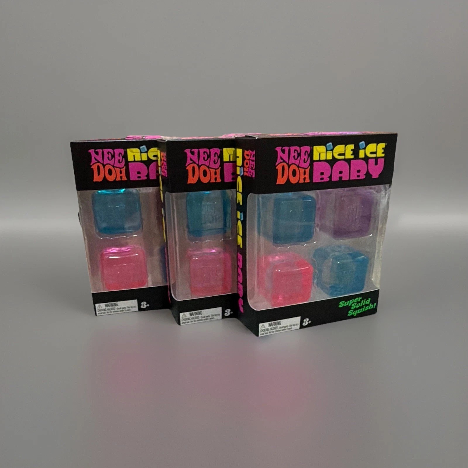 Needoh Nice Ice Baby 4 Pack – Sensory Squishy Fidget Toy, Stress Relief