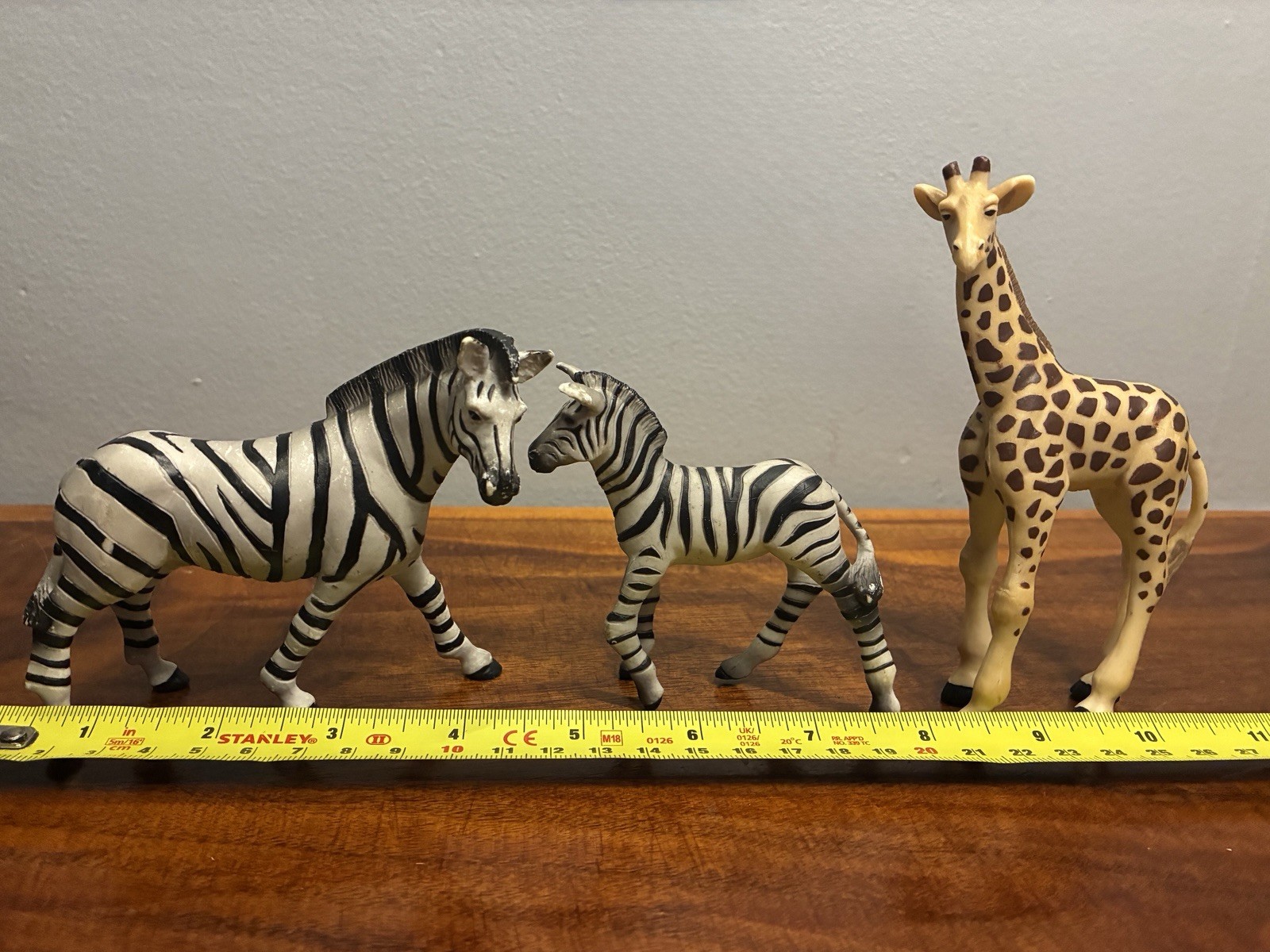 Papo Lot Zebra Mother Mare Baby Foal Young Giraffe African Animal Figures 2003