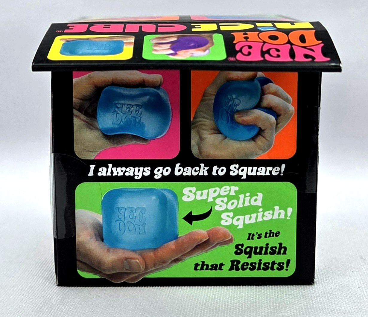 NeeDoh Nice Cube Super Solid Squish – Pink!