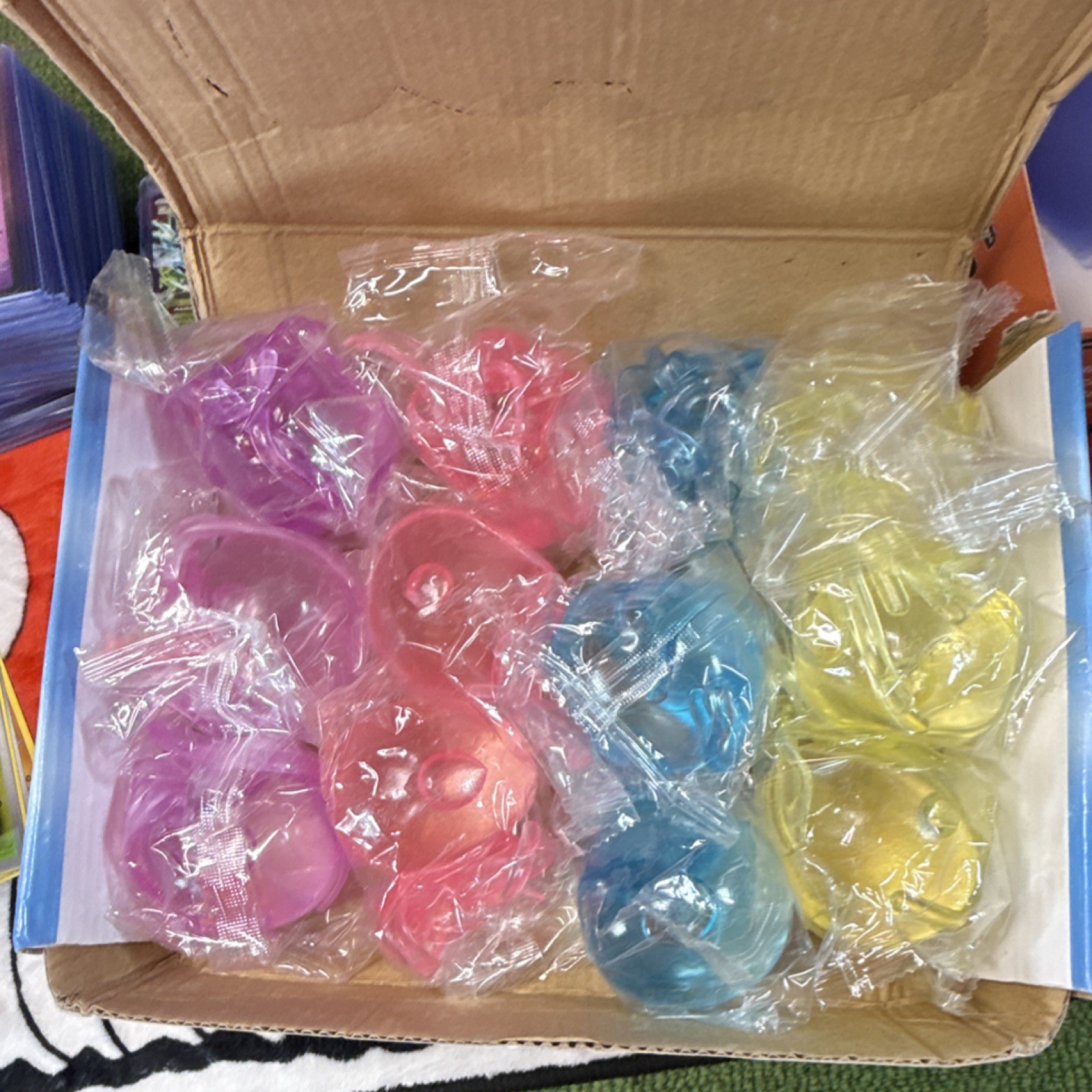 Jellyfish Tactile Squeeze Toys Pink, Blue, Green, Purple Qty 12 Damage Box