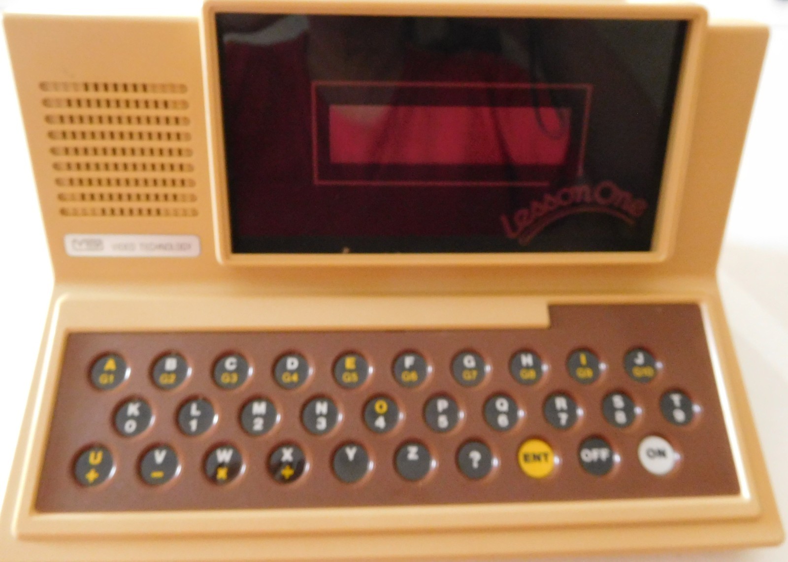 Vintage 1981 VTech Lesson One Electronic Learning Aid WORKING w/ Box Manual