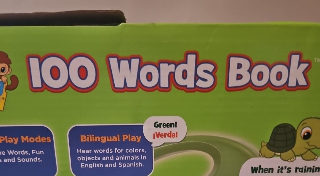 LEAPFROG LEARNING FRIENDS 100 WORDS BILINGUAL ELECTRONIC BOOK New