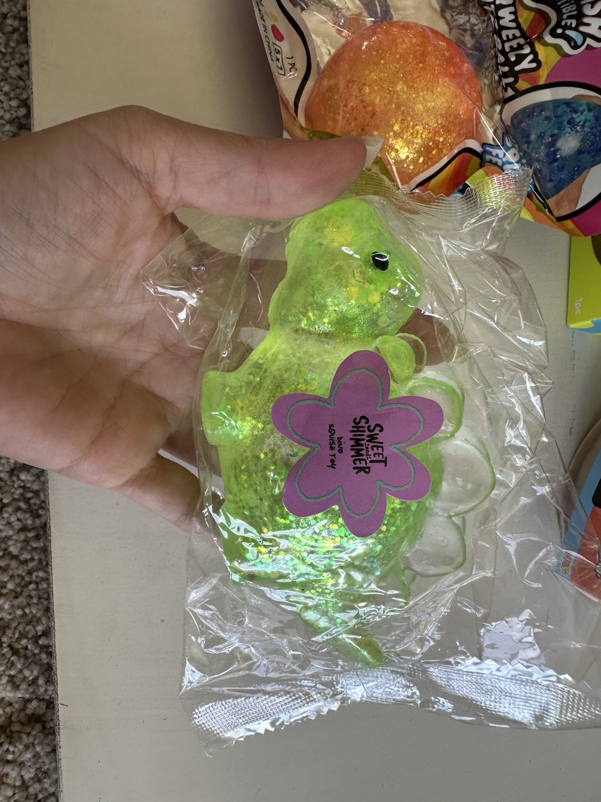 Rare Squishy Toy Lot Starbucks taba + Ulta Gold Bear Dinosaur Mystery Dumpling