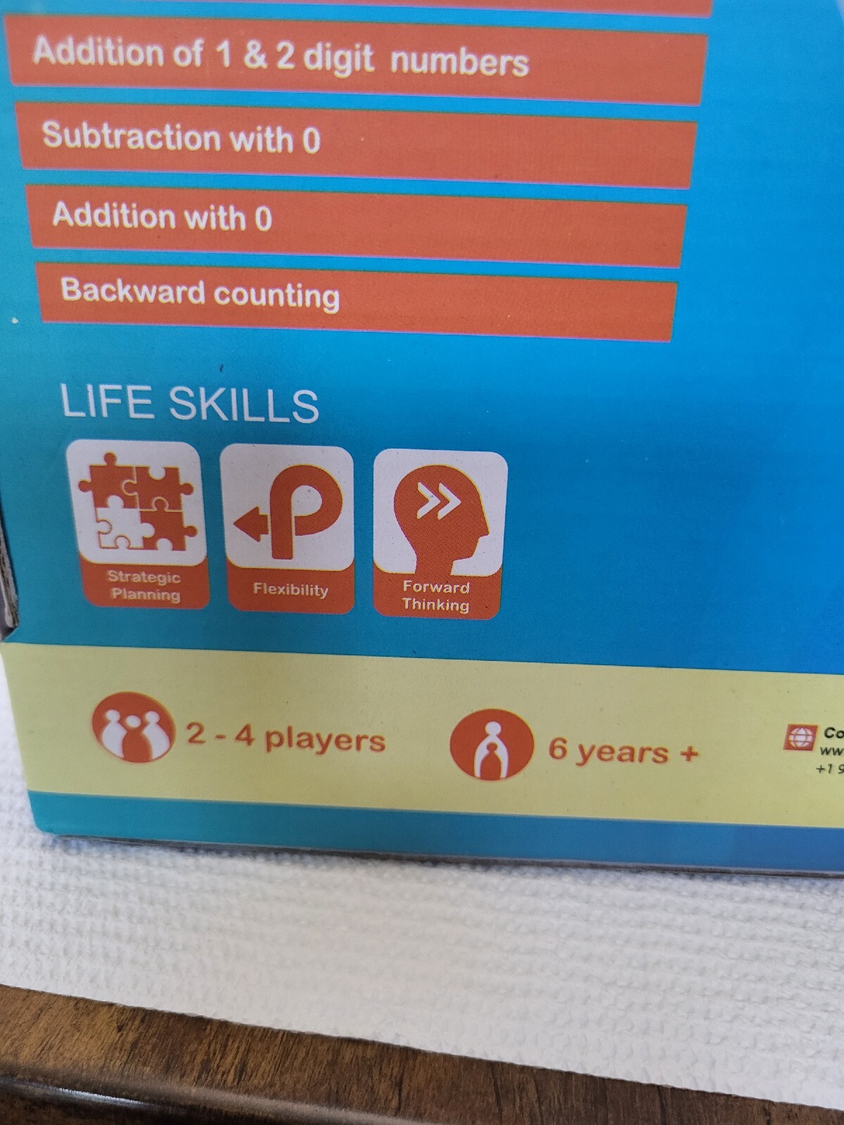 Logic Roots Cloud Hoppers Addition & Subtraction Board Game Educational Math FUN