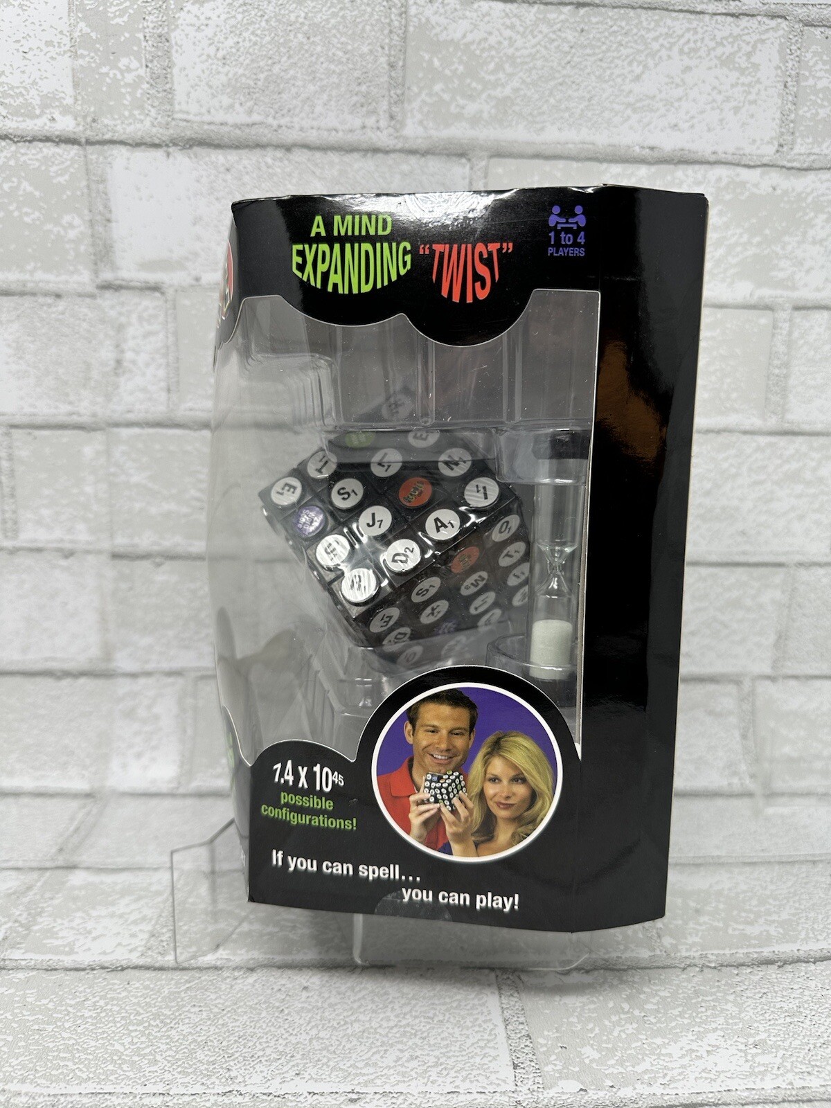 SCRUBBLE CUBE WORD 3D GAME COMPLETE GAME SET 8+ T4