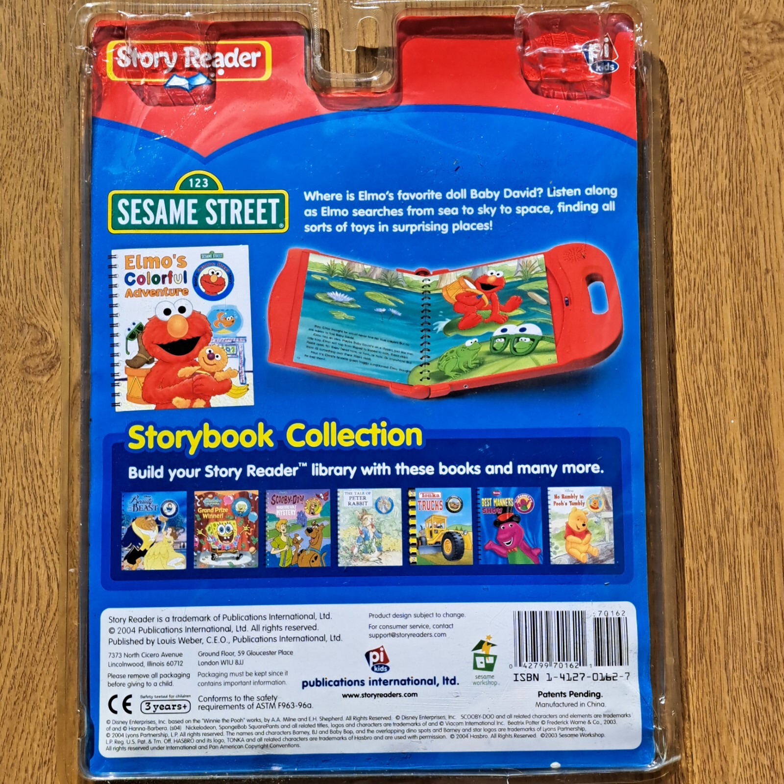 Sesame Street Elmo’s Colorful Adventure Story Reader Book & Cartridge Sealed NOS
