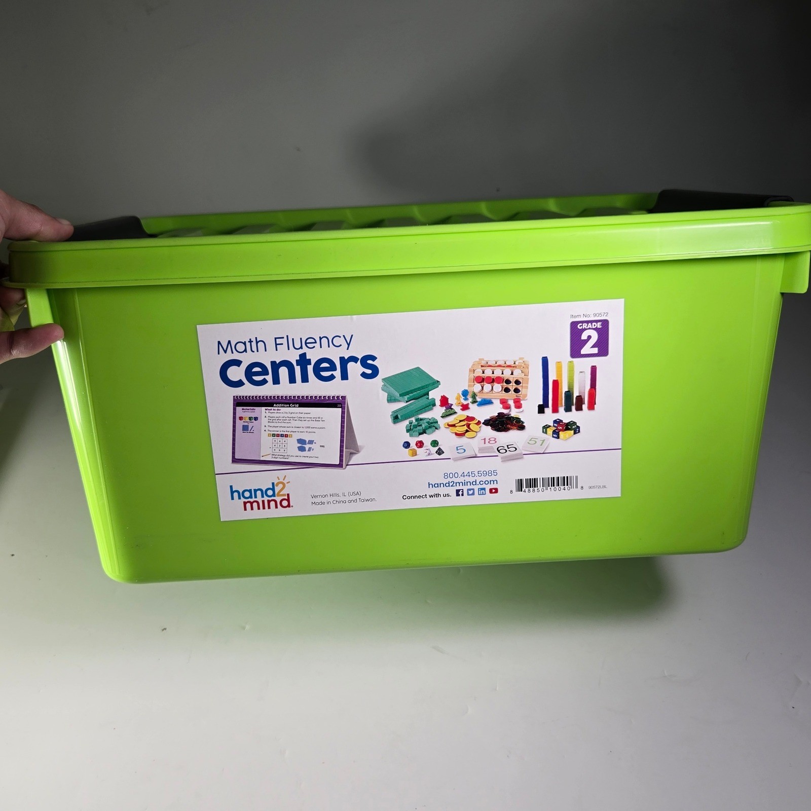 Hand2Mind Math Fluency Centers Grade 2 Educational Kit