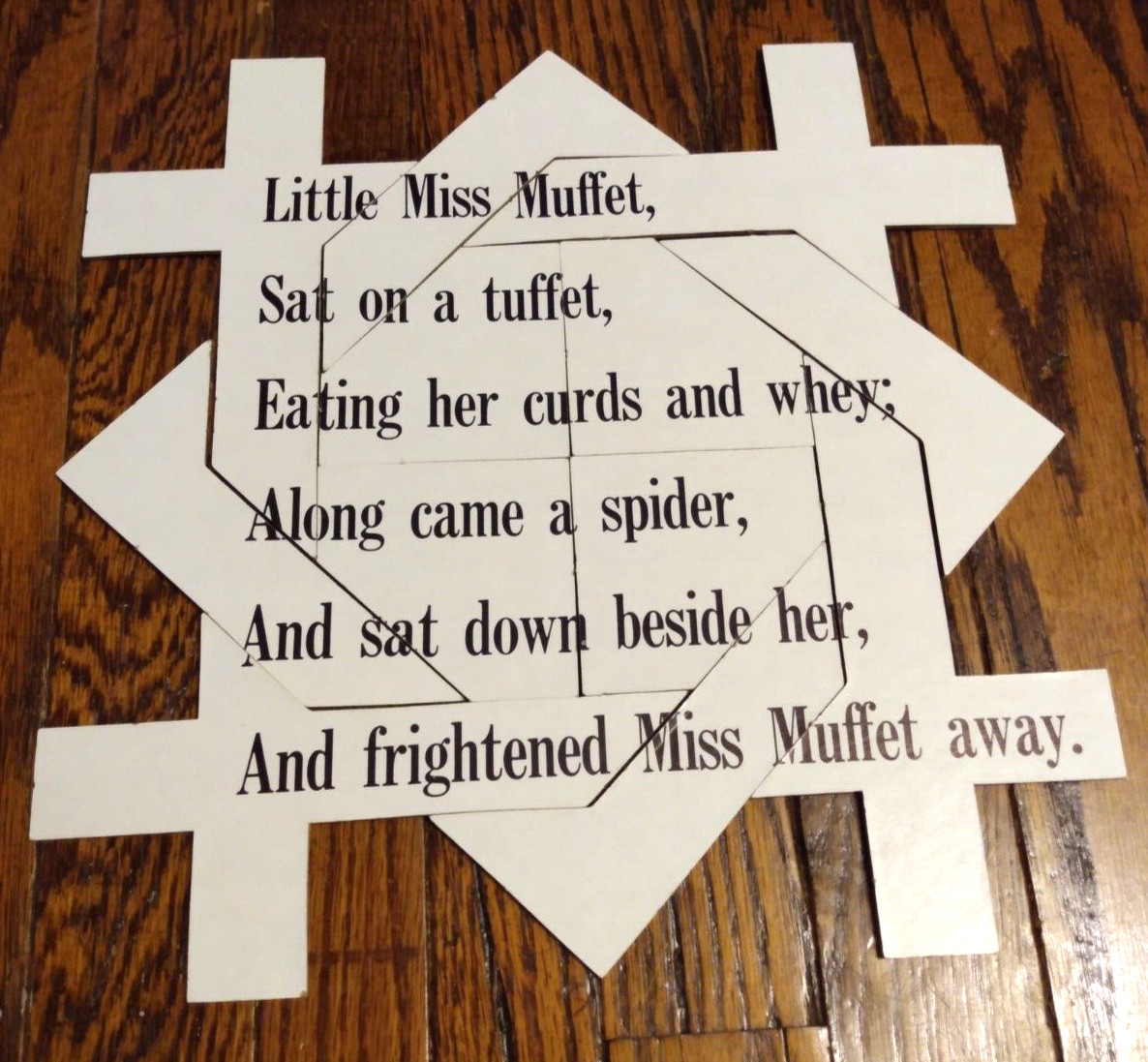 Vtg 1967 Toddler’s Education Inc Your Baby Can Read Mother Goose Game Puzzles