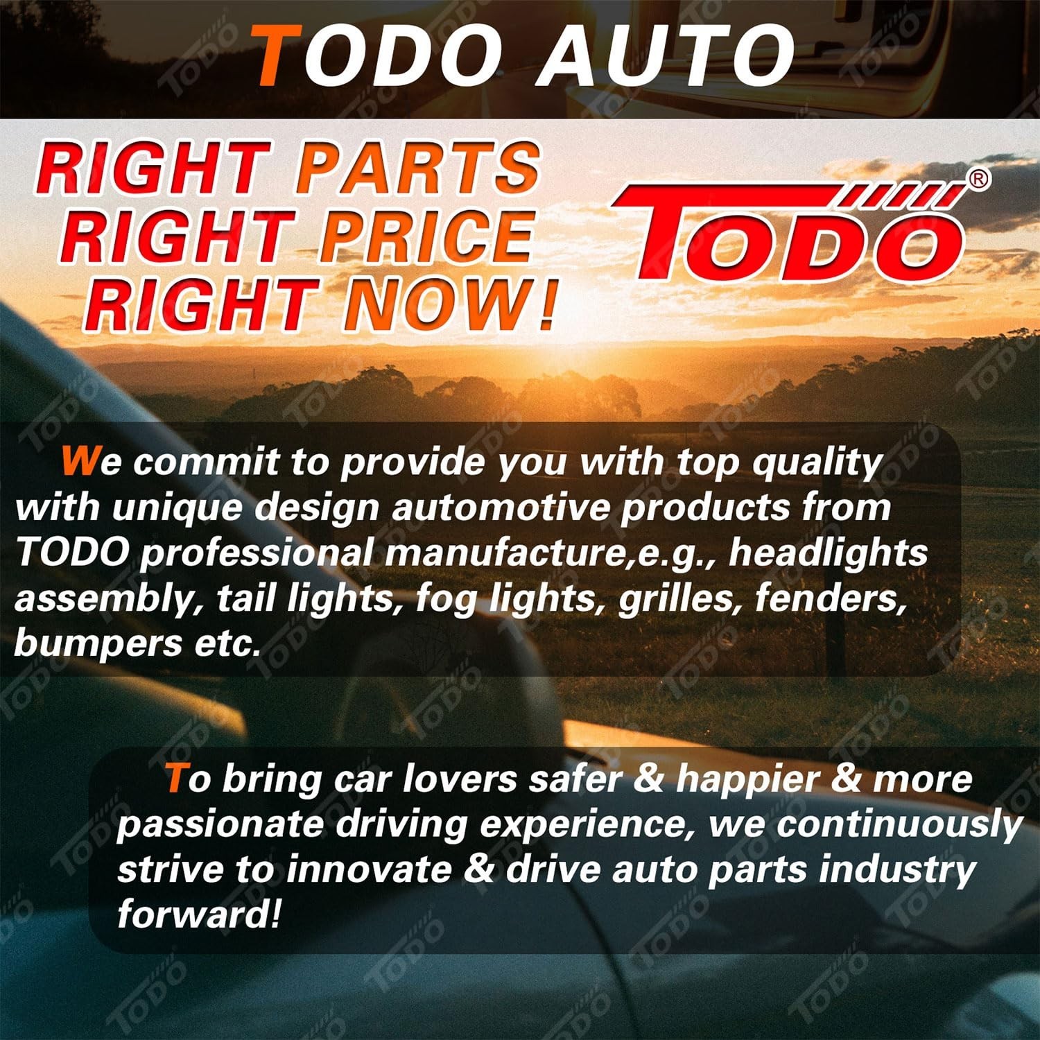 TODO Fog Lights Compatible With 2014-2016 Hyundai Elantra 92201-3X210 92202-3…
