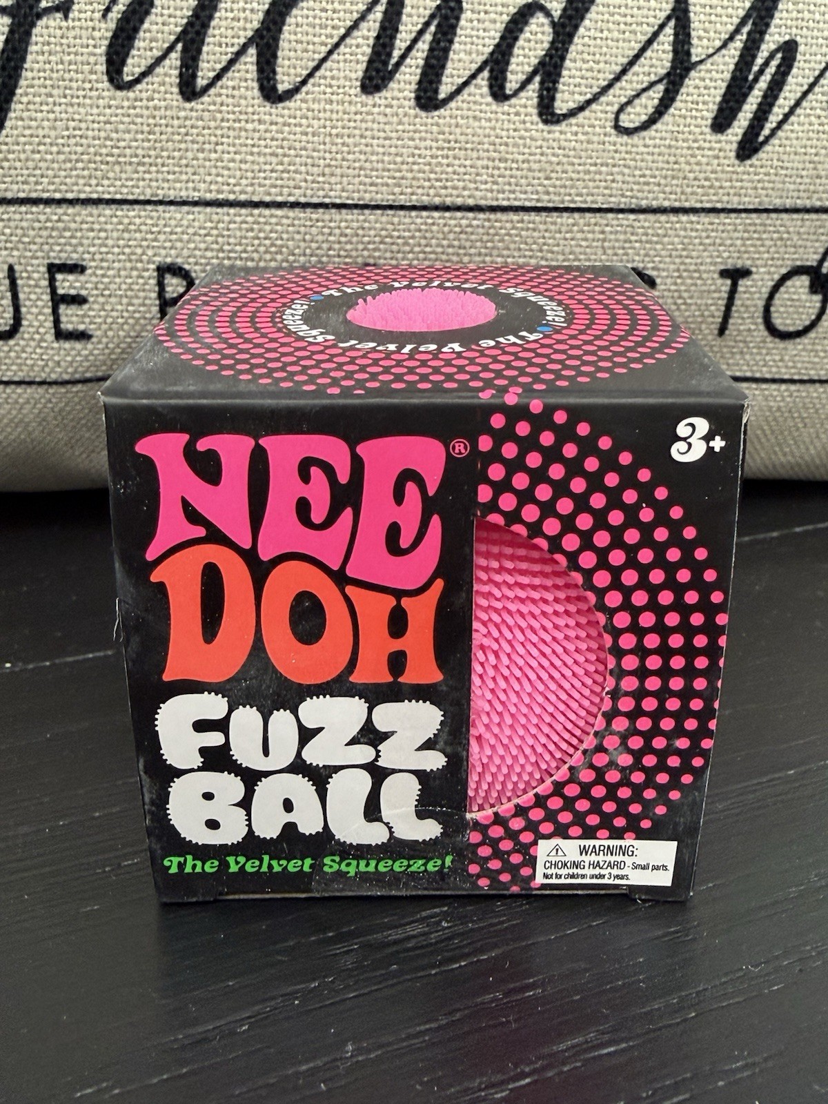 NEW Pink Needoh FUZZ BALL Nee Doh Squishy NEE-DOH Fuzzball AUTHENTIC US Squeeze