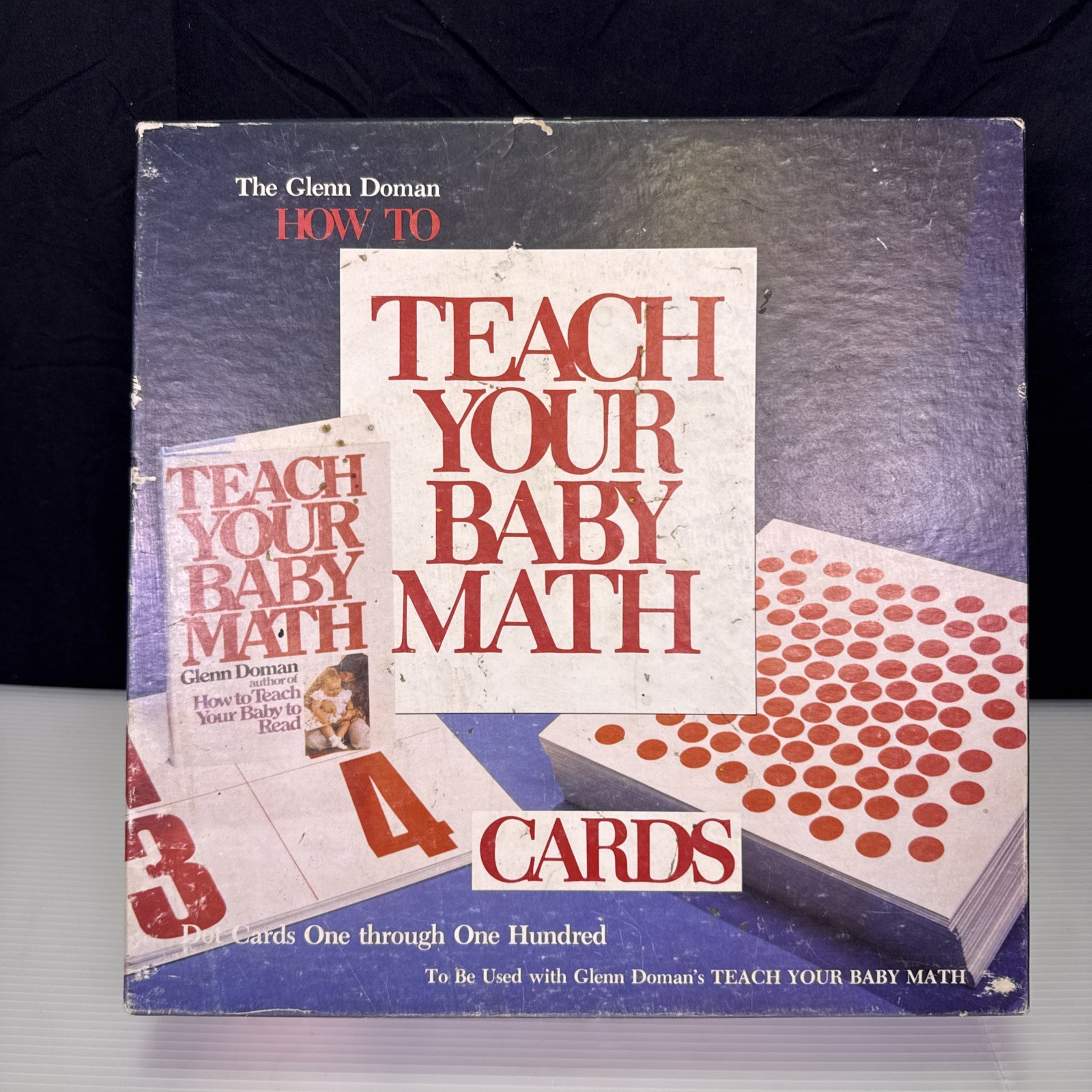 Complete How To Teach Your Baby Math Glenn Doman 100 Dot Numeral Cards Set 1980