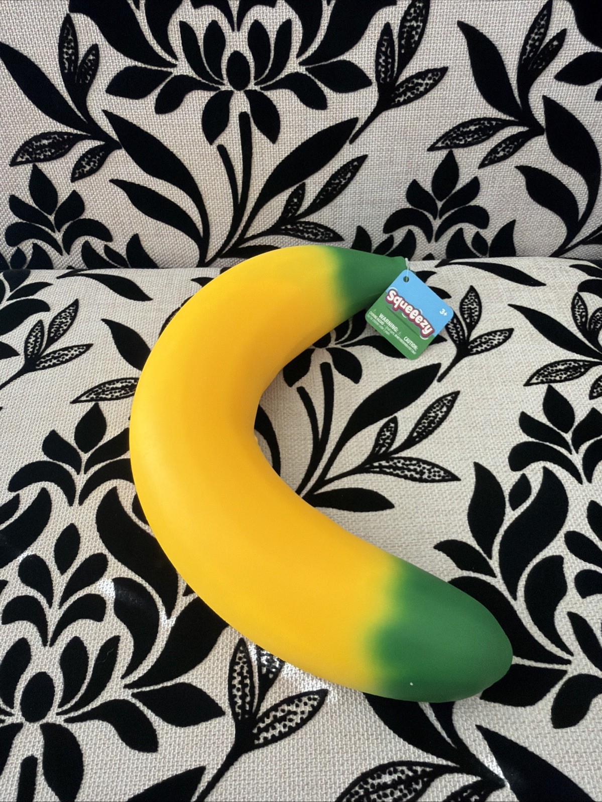 Sunny Days Jumbo Squeeze Banana Squishy Stress Relief Sensory Fidget Toy NEW