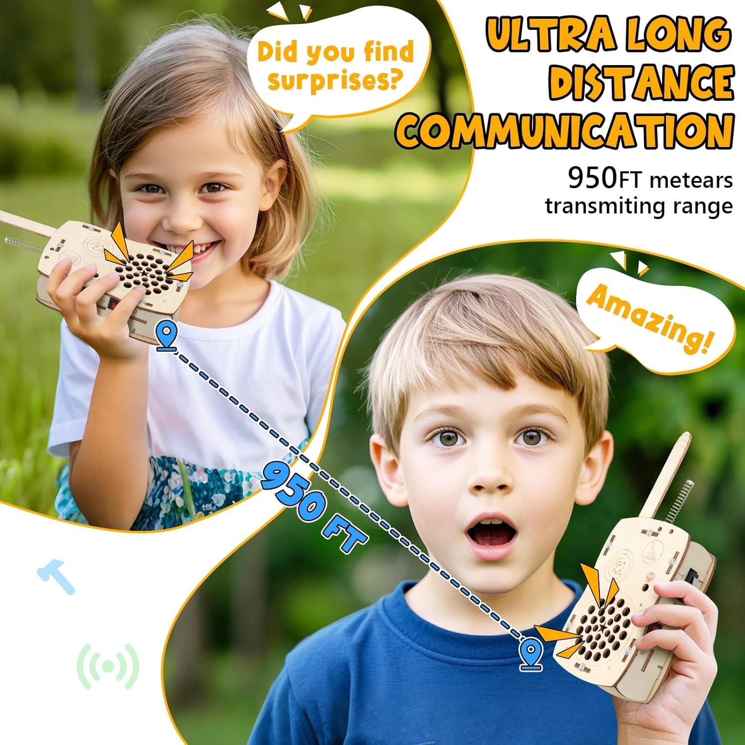 Stem Projects Walkie Talkies Toys for Boys Age 8-12 12-14 Science Kit Building O