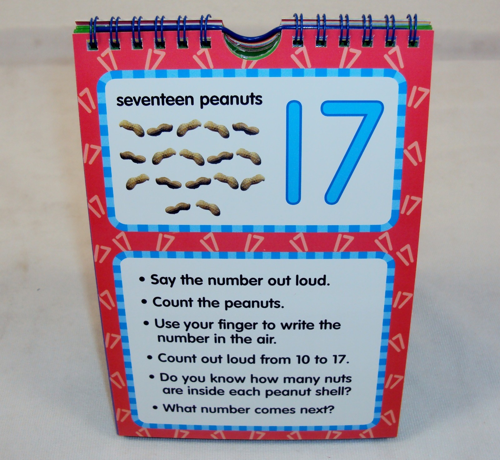 Flip Over Learning NUMBERS ~ Active Minds Flash Card Book For Parents & Children