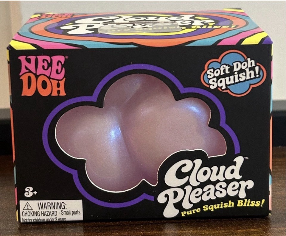 Nee Doh Cloud Pleaser Squishy, Purple, Rare, Authentic, Brand New-Unopened