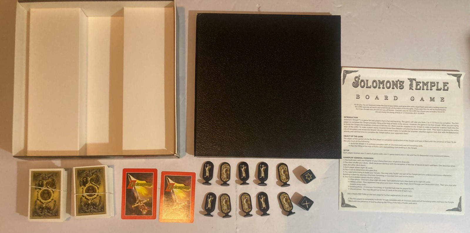 SOLOMON’S TEMPLE board game CACTUS Christian COMPLETE open box