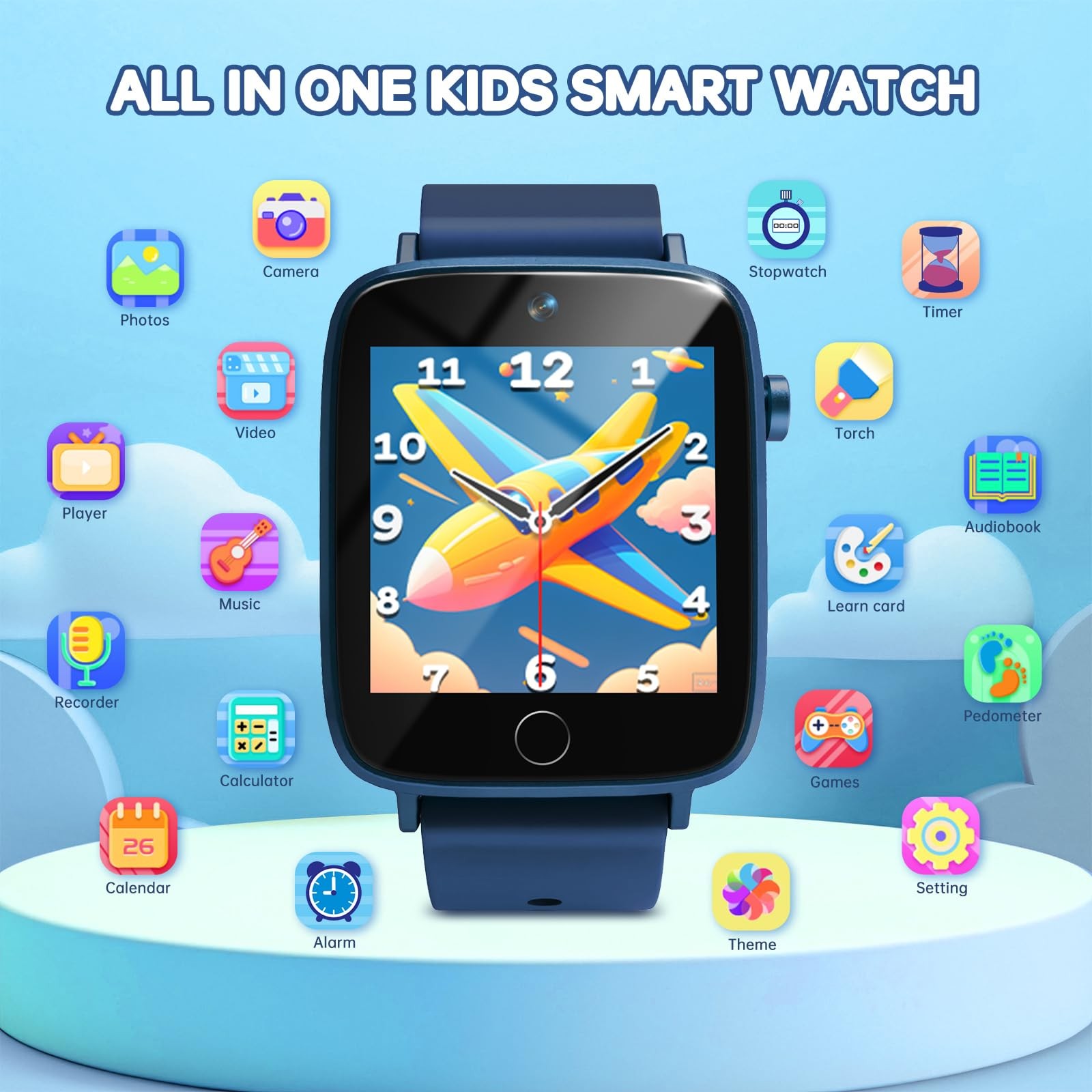 Smart Watch for Kids with 26 Puzzle Games, HD Touch Screen Kids Watch, Camera…