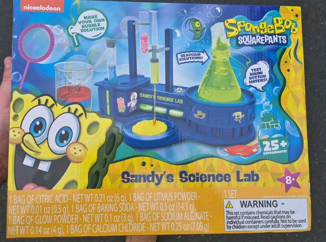 Nickelodeon New SpongeBob SquarePants Sandy’s Science Lab 25+ Experiment (NIDSB)