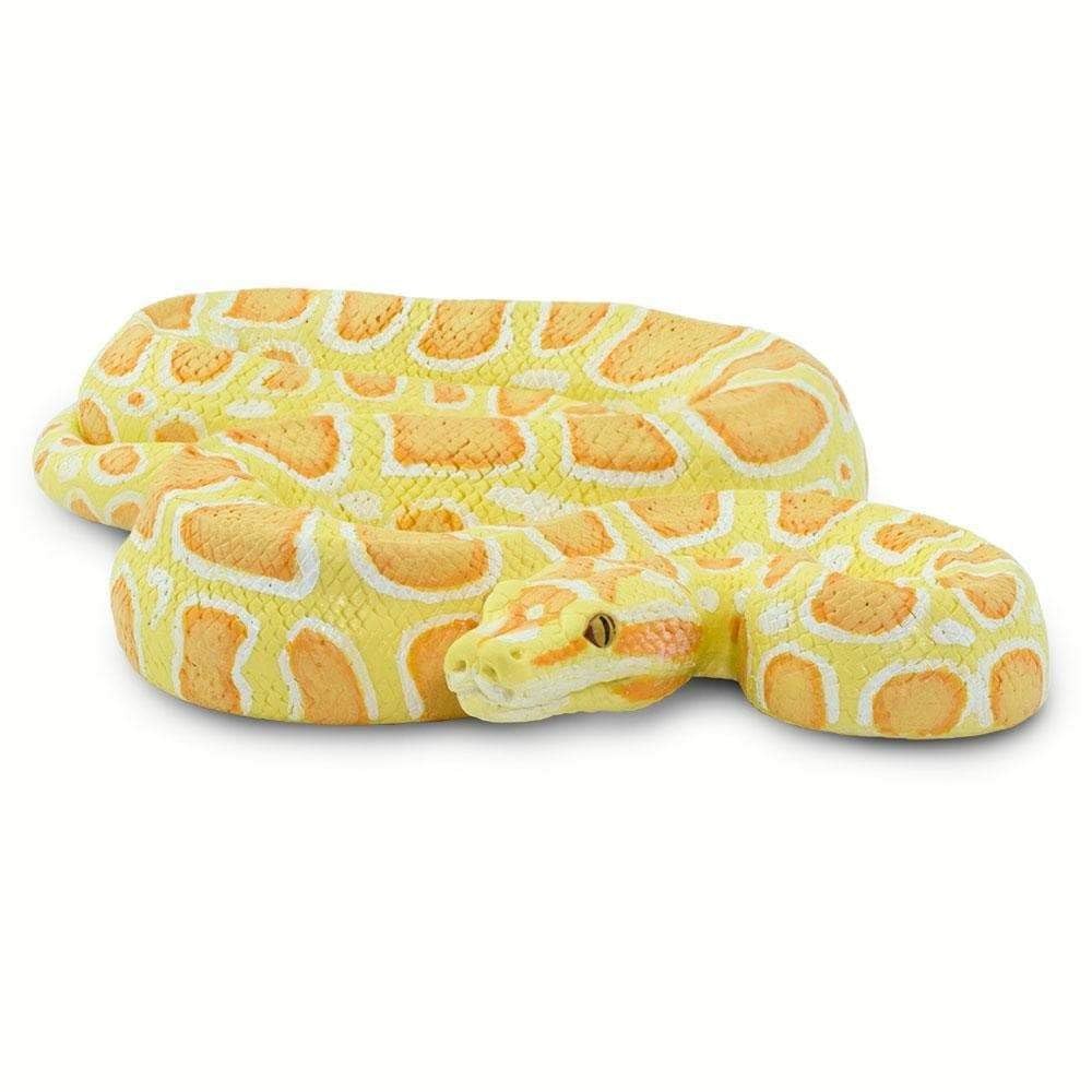 Safari Ltd. Albino Burmese Python Figurine – Lifelike 1 inch, Multicoloured
