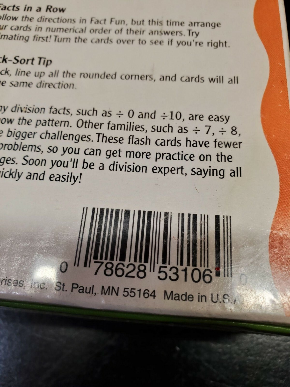Trend Enterprises Division 0-12 Flash Cards – Ages 9 & Up – NEW