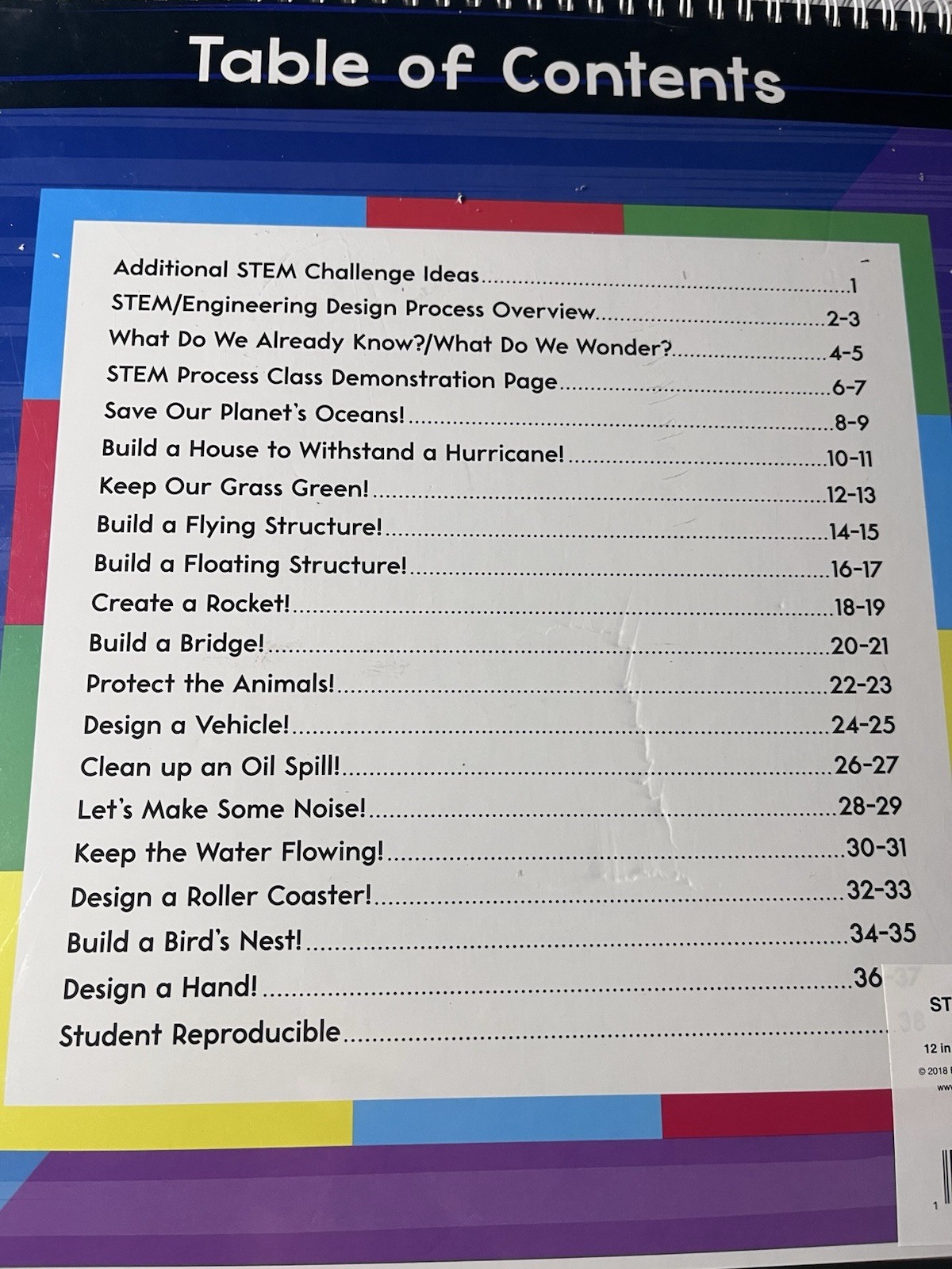 Really Good Stuff STEM Challenge Flip Chart Classroom Teacher Lesson Guide New