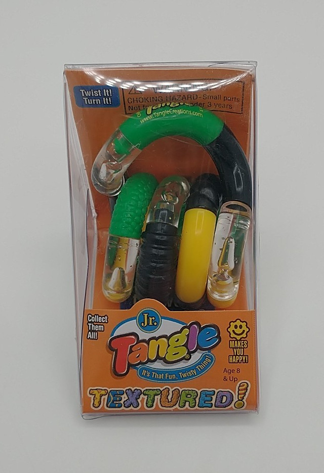 New Tangle Textured The Original Fidget Toy Sensory Green Yellow Pink Red