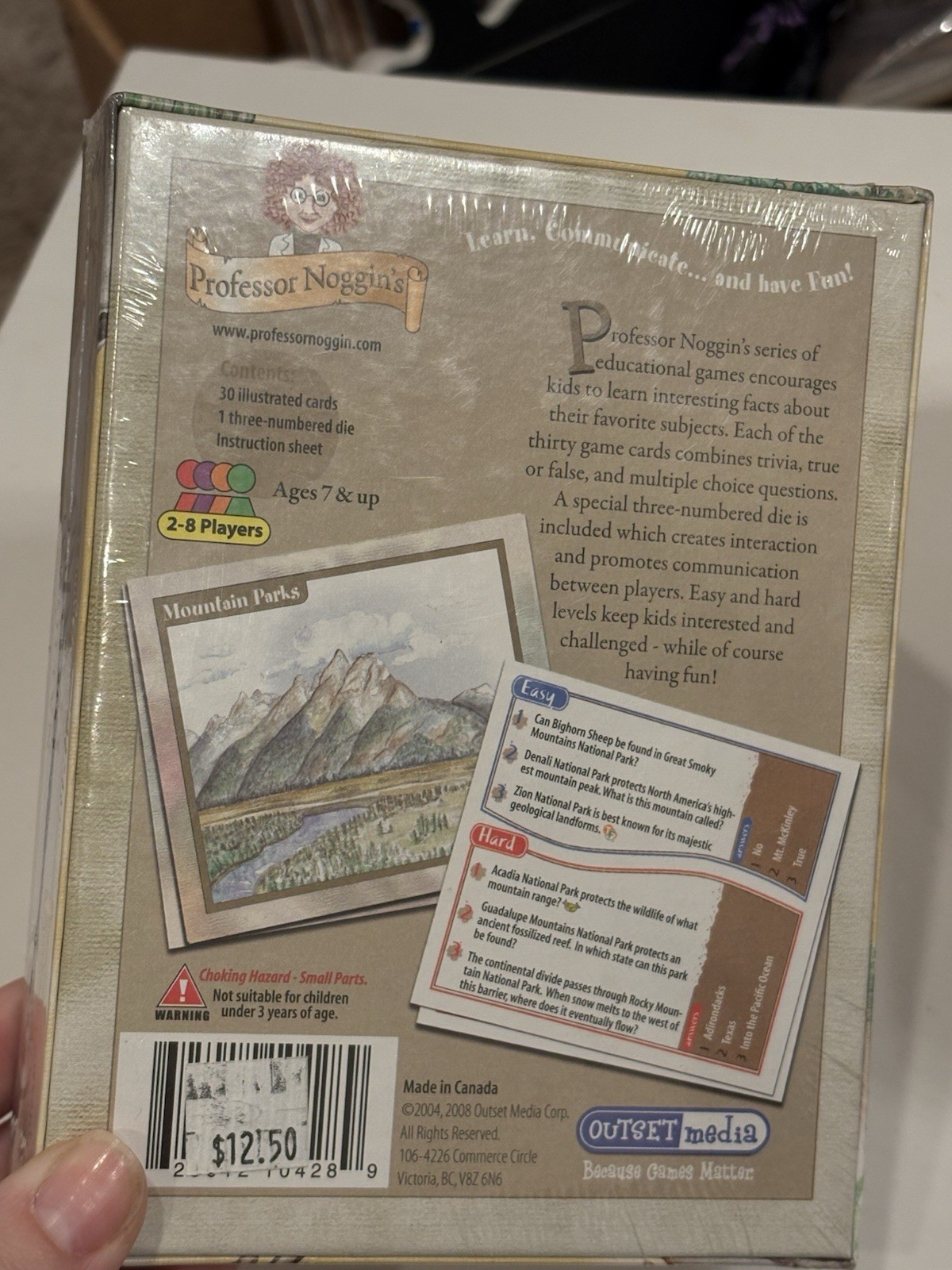 NEW Lot of 2 Professor Noggin’s Card Games National Parks & Birds North America