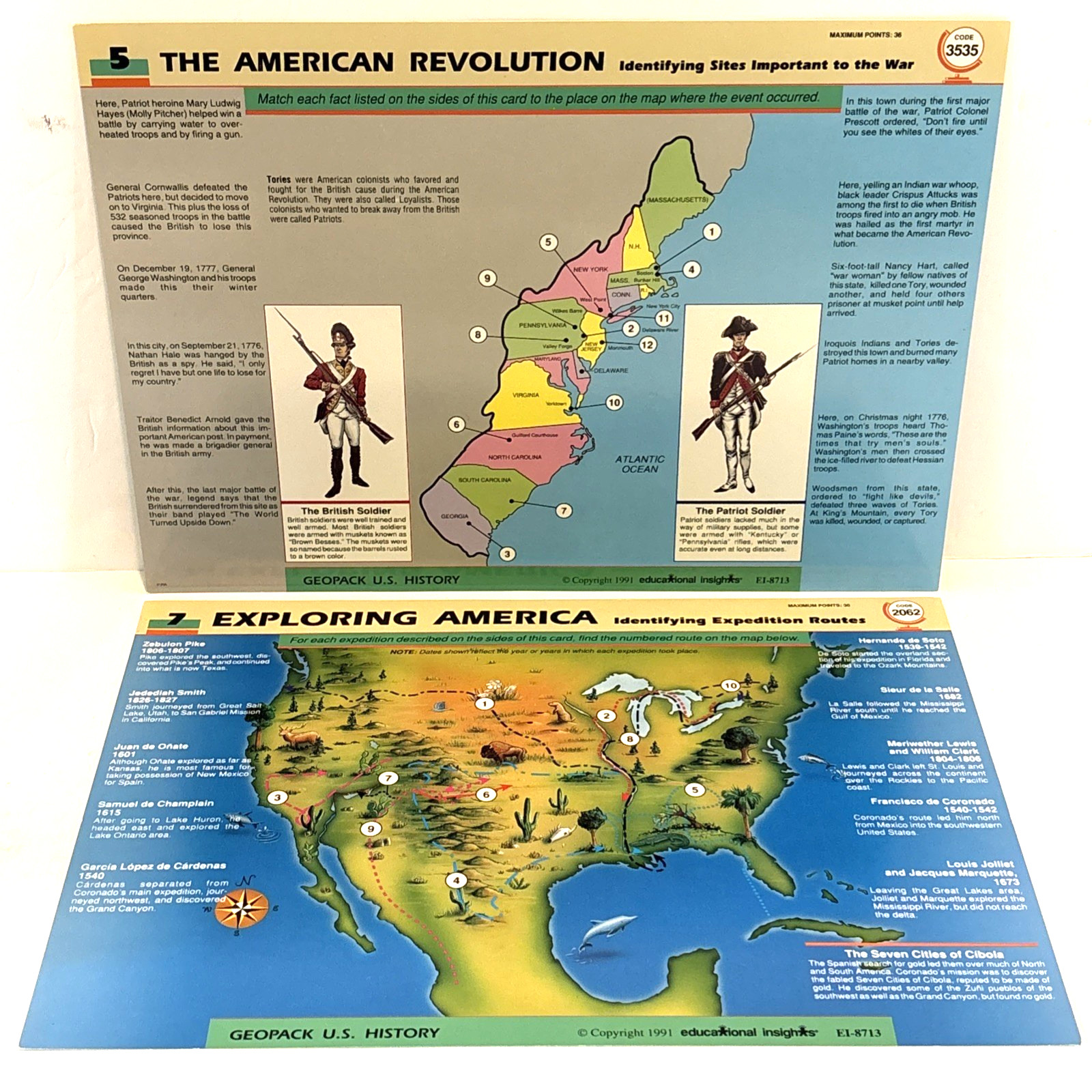 GeoSafari U.S. History Learning Game Complete Educational Insights Home School