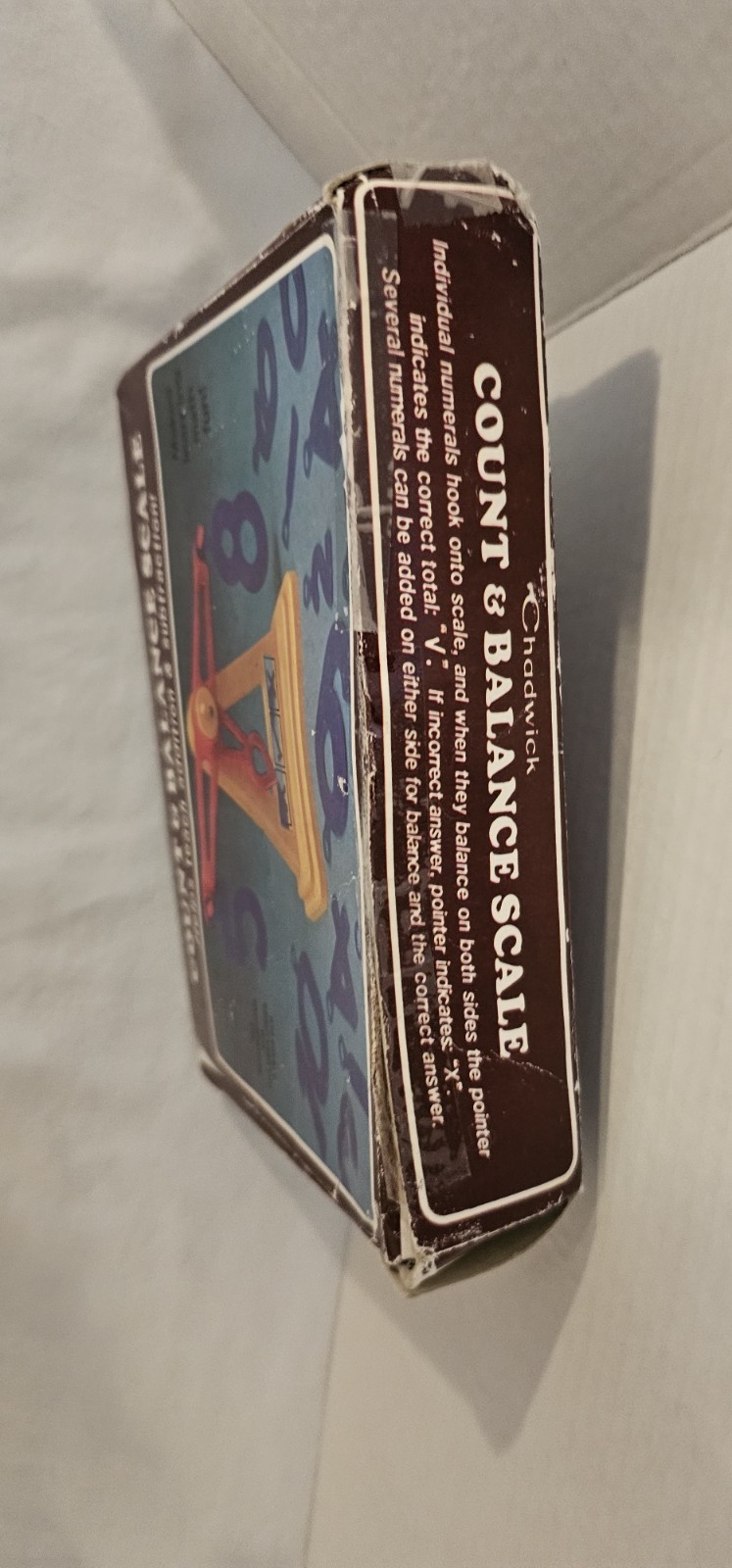 Vintage Chadwick Count & Balance Scale Toy 1986 Math Add Subtract