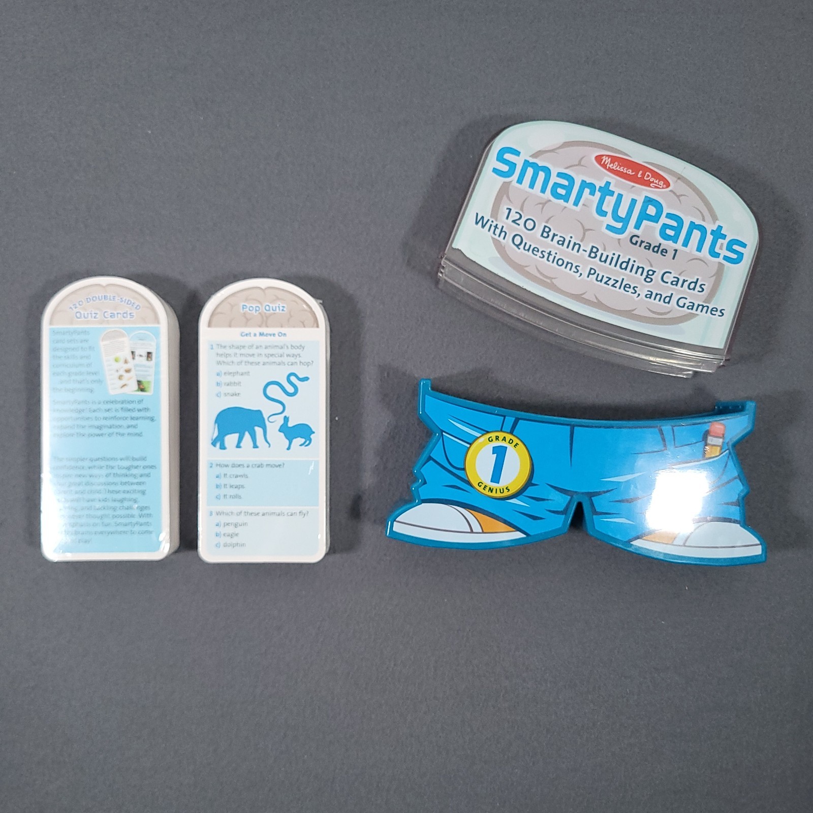 Melissa & Doug Smarty Pants Grade 1 Card Set 120 Brain Building Trivia Cards NEW
